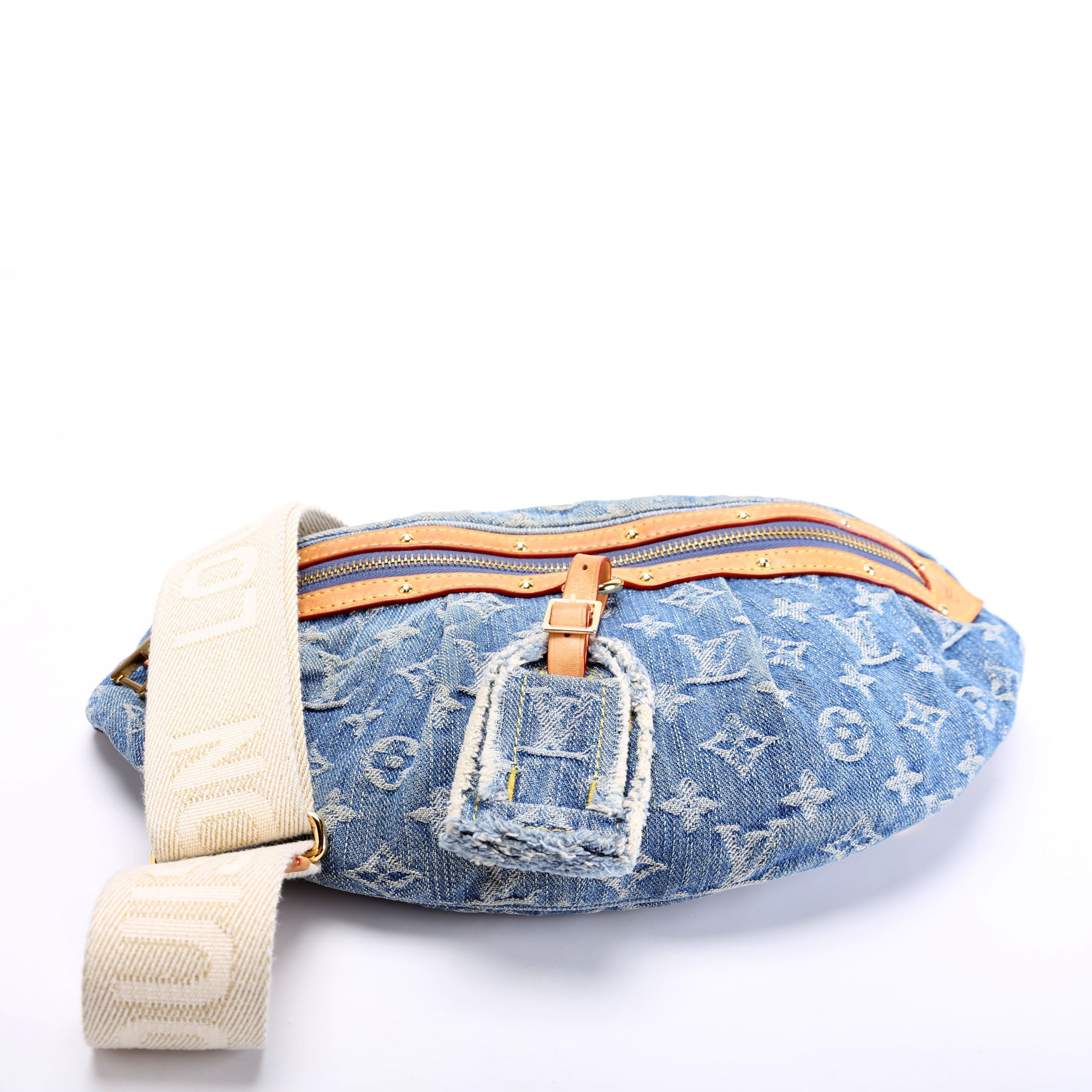 High Rise Bumbag Denim Monogram