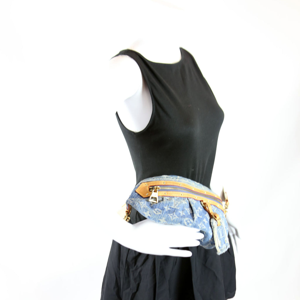 High Rise Bumbag Denim Monogram