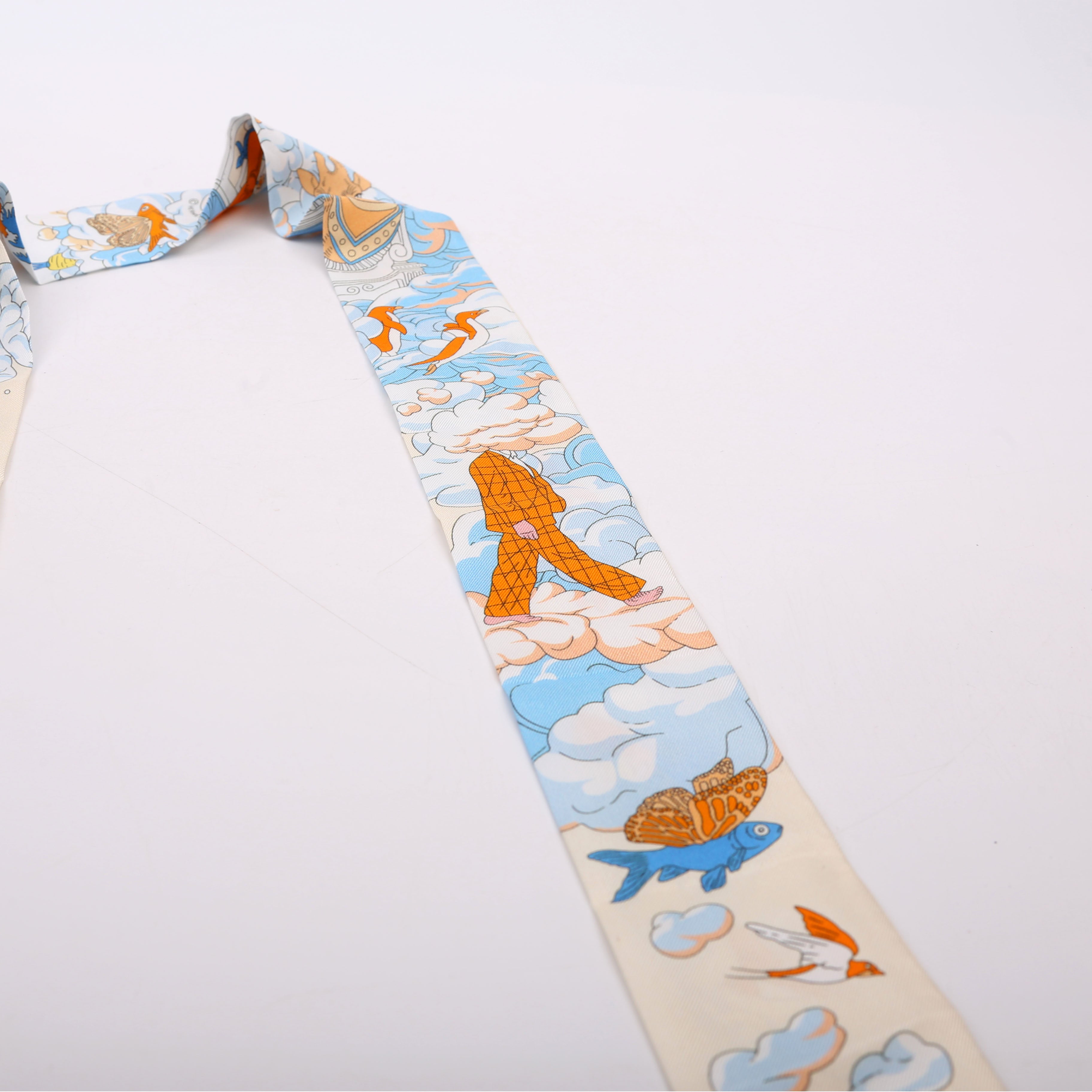 Sur Mon Nuage Twilly Silk Scarf