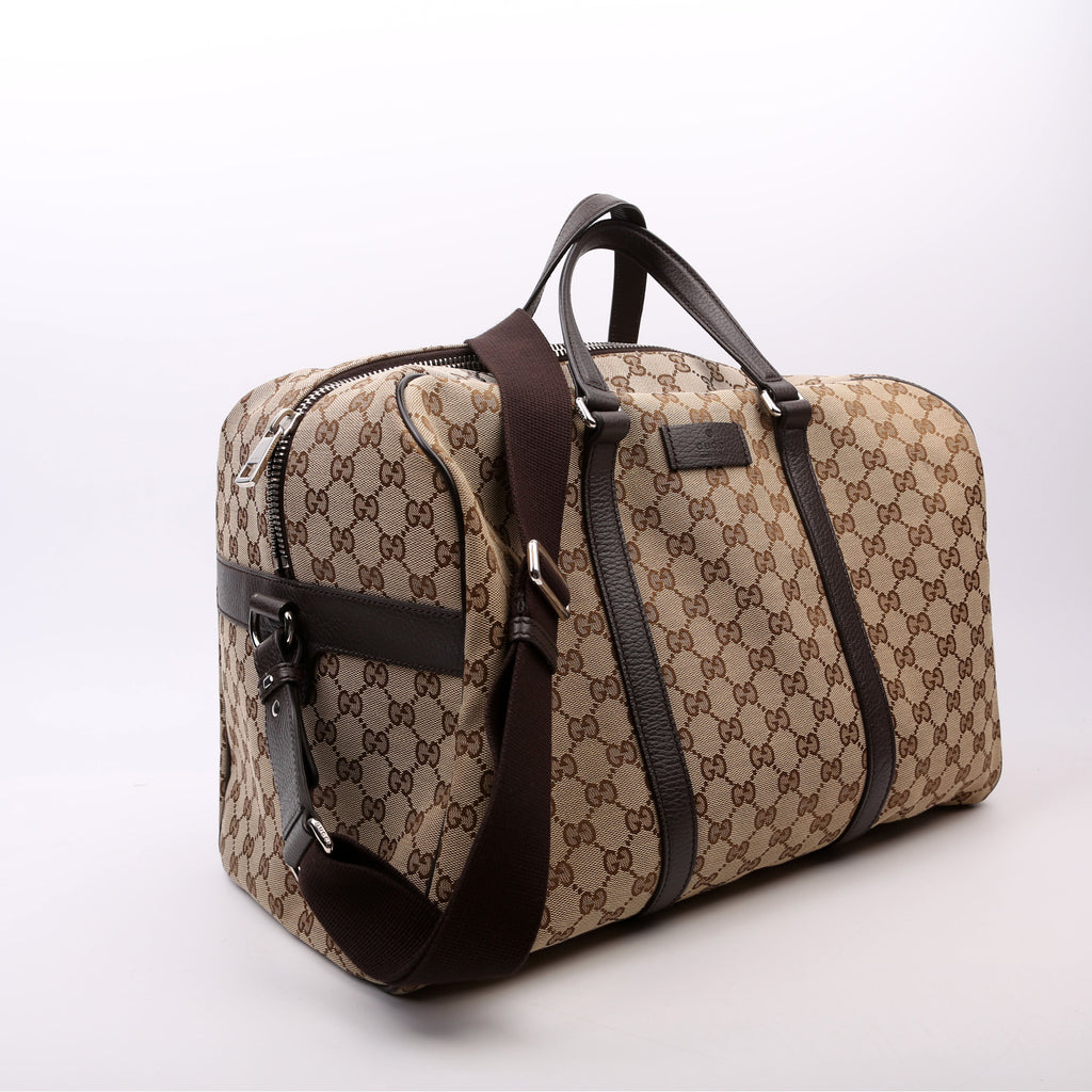 Gucci 449167 GG Canvas Boston Duffle