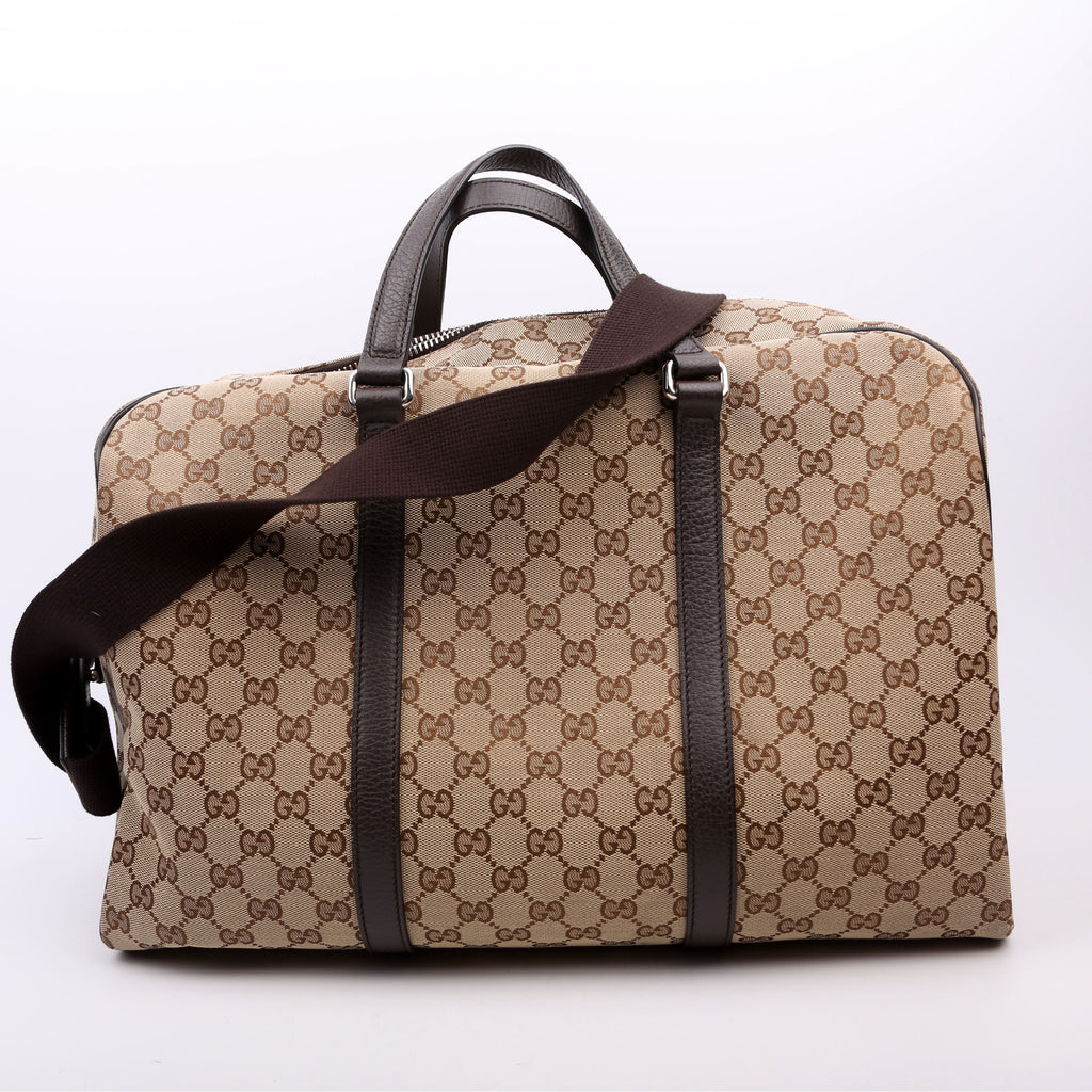 Gucci 449167 GG Canvas Boston Duffle
