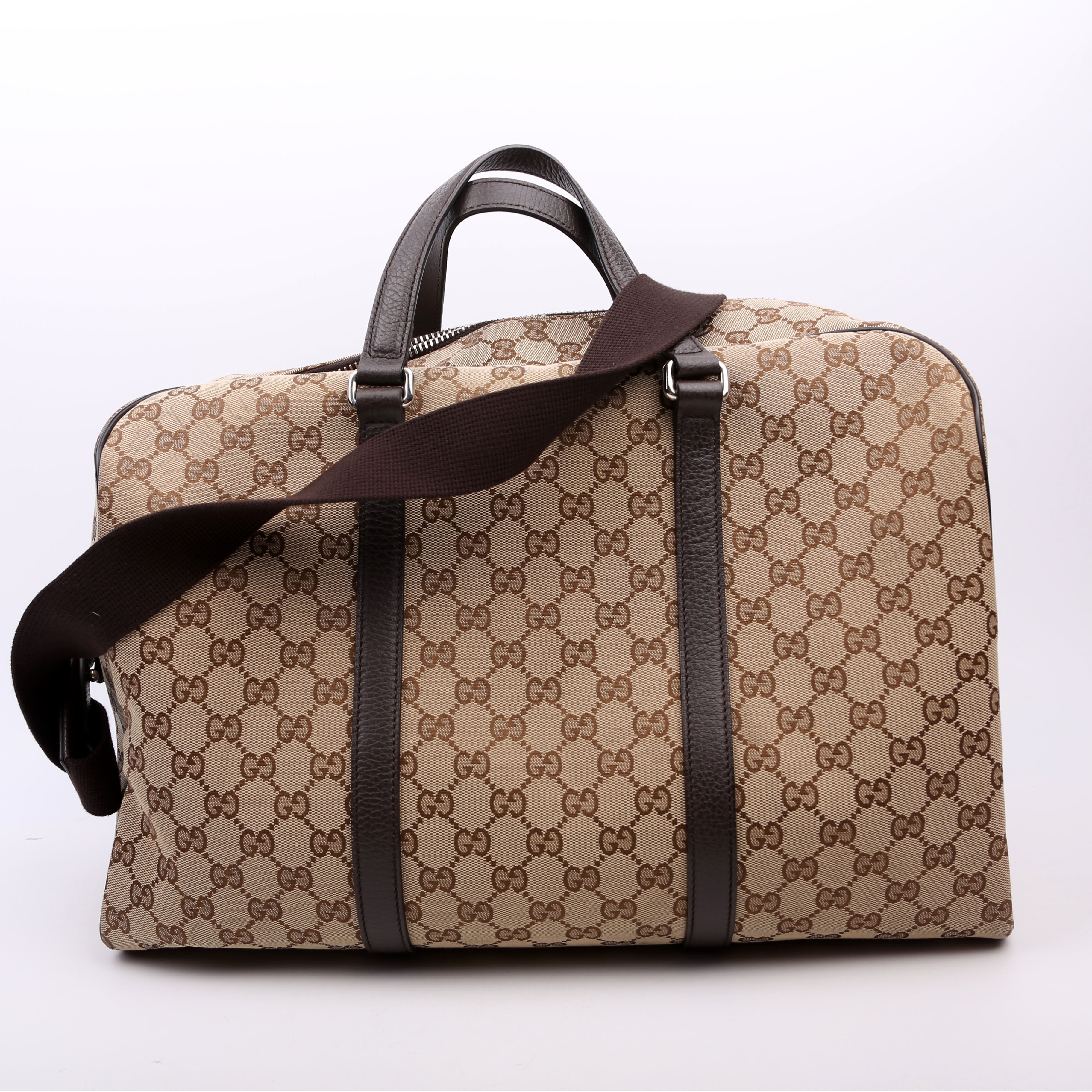 Gucci 449167 GG Canvas Boston Duffle