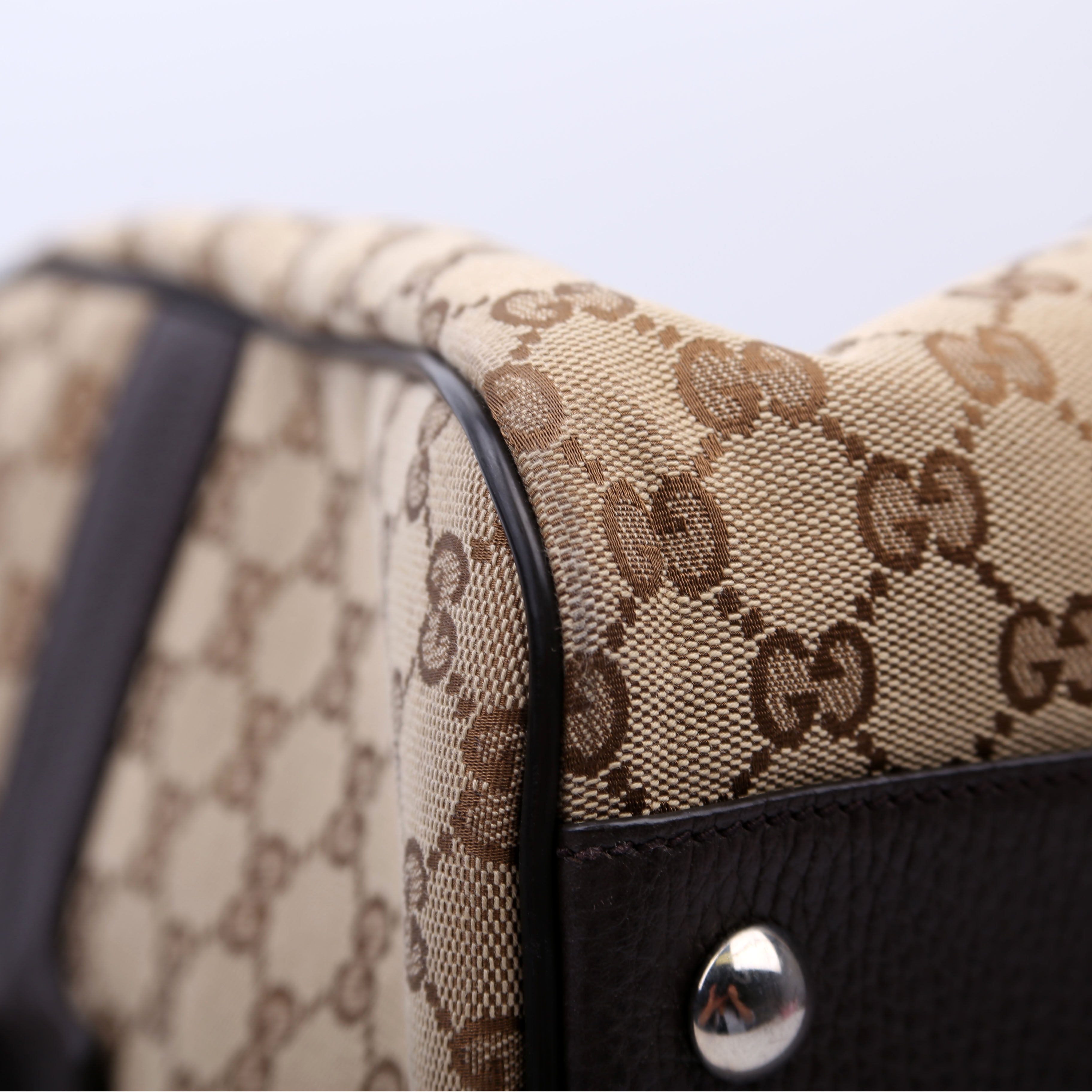 Gucci 449167 GG Canvas Boston Duffle