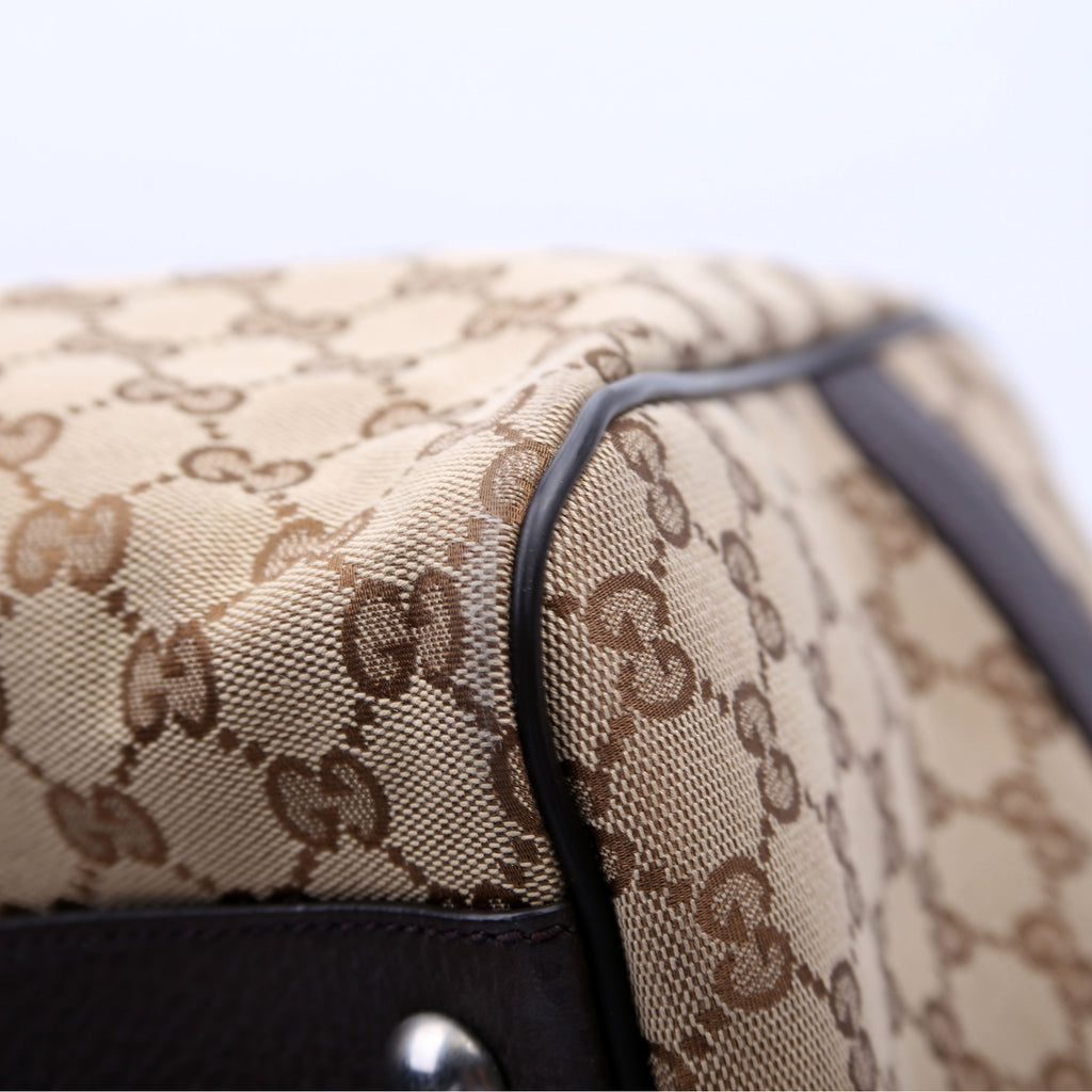 Gucci 449167 GG Canvas Boston Duffle