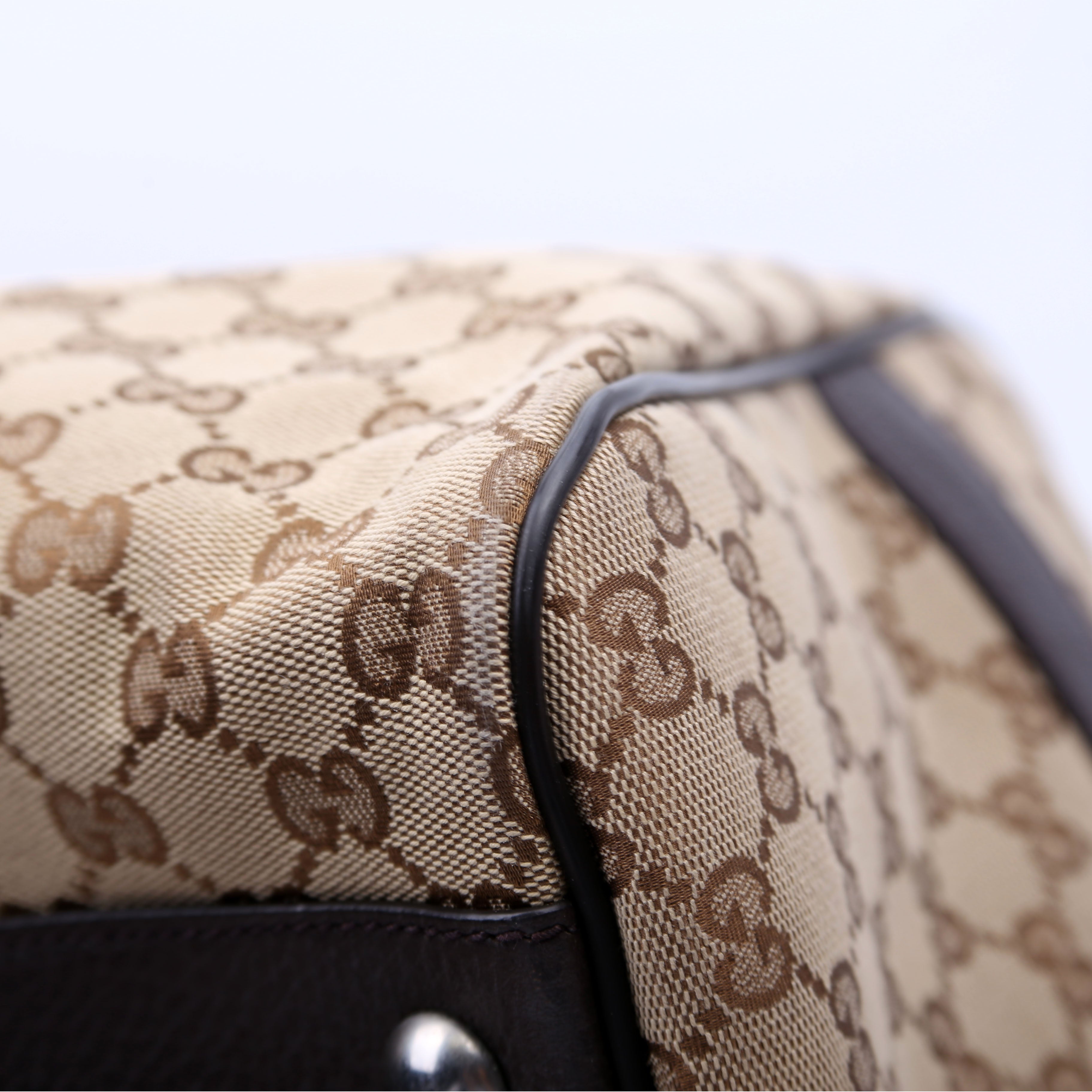 Gucci 449167 GG Canvas Boston Duffle