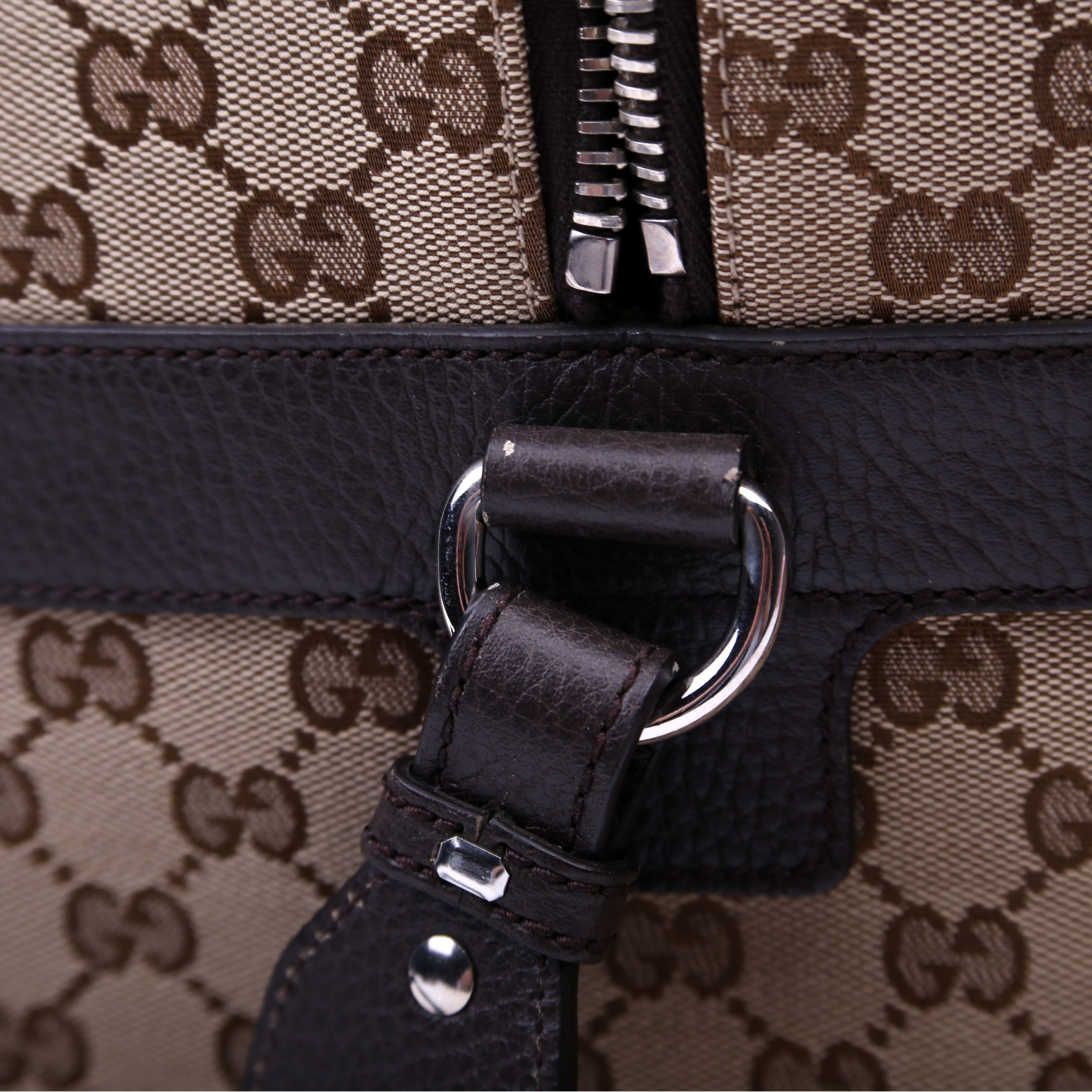 Gucci 449167 GG Canvas Boston Duffle