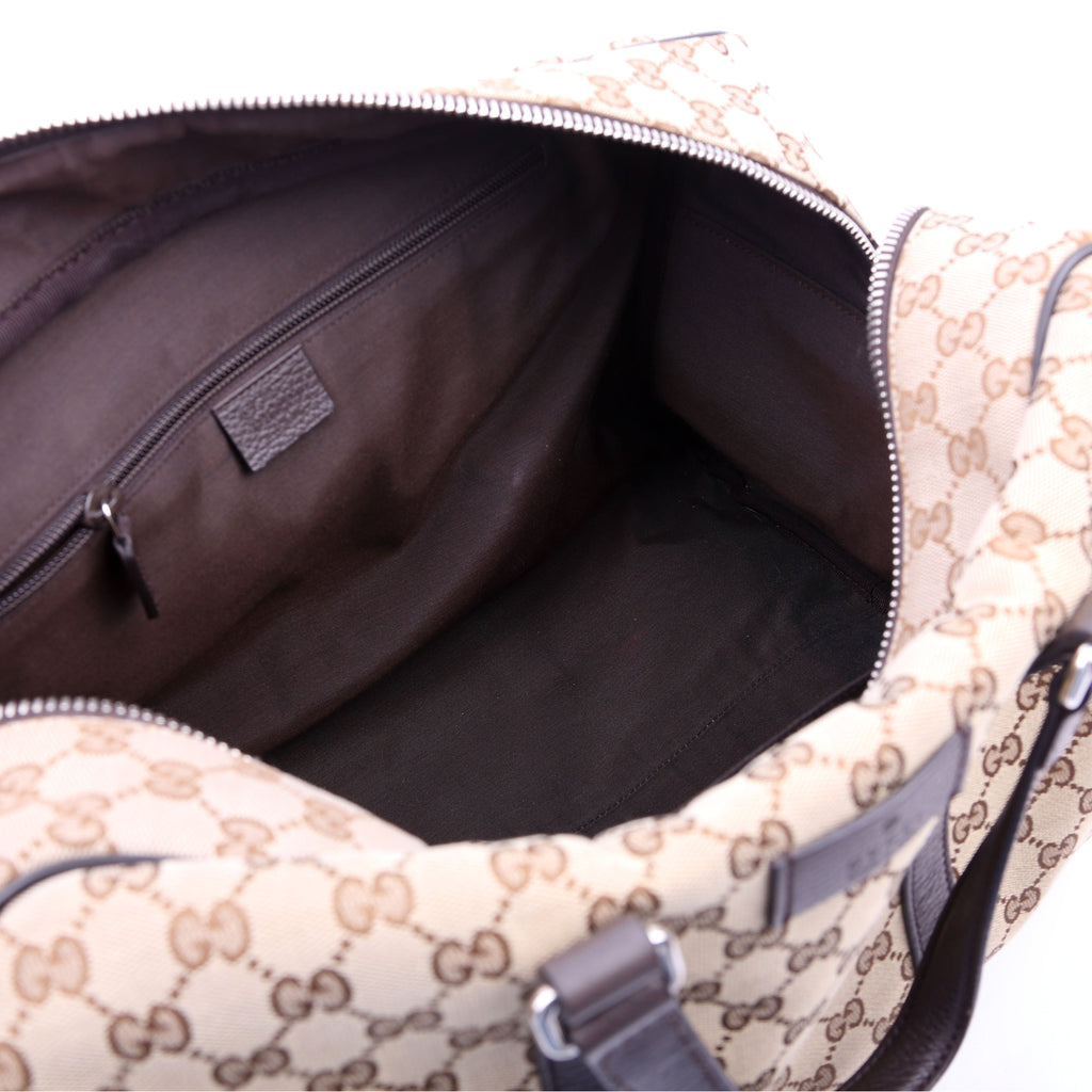 Gucci 449167 GG Canvas Boston Duffle