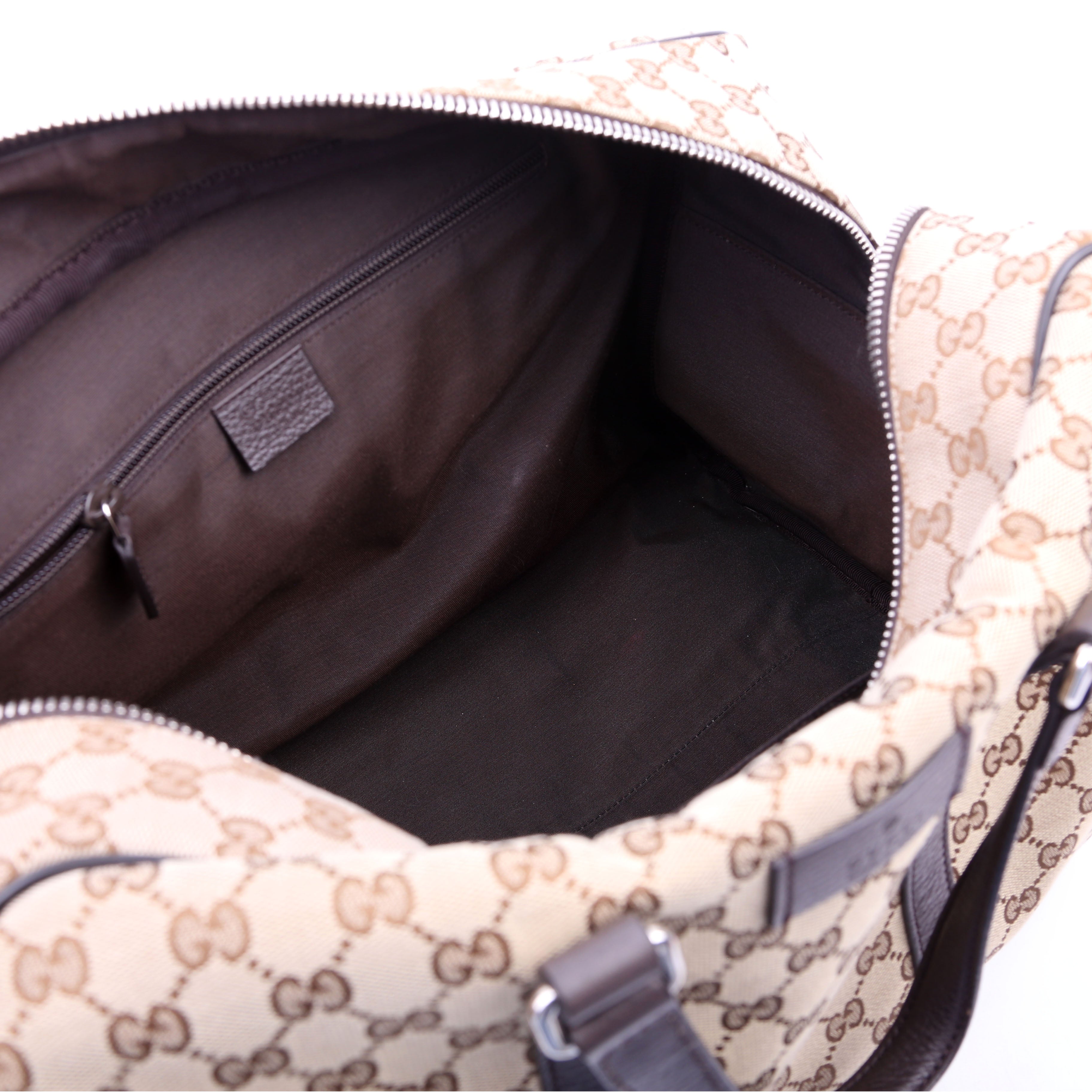 Gucci 449167 GG Canvas Boston Duffle
