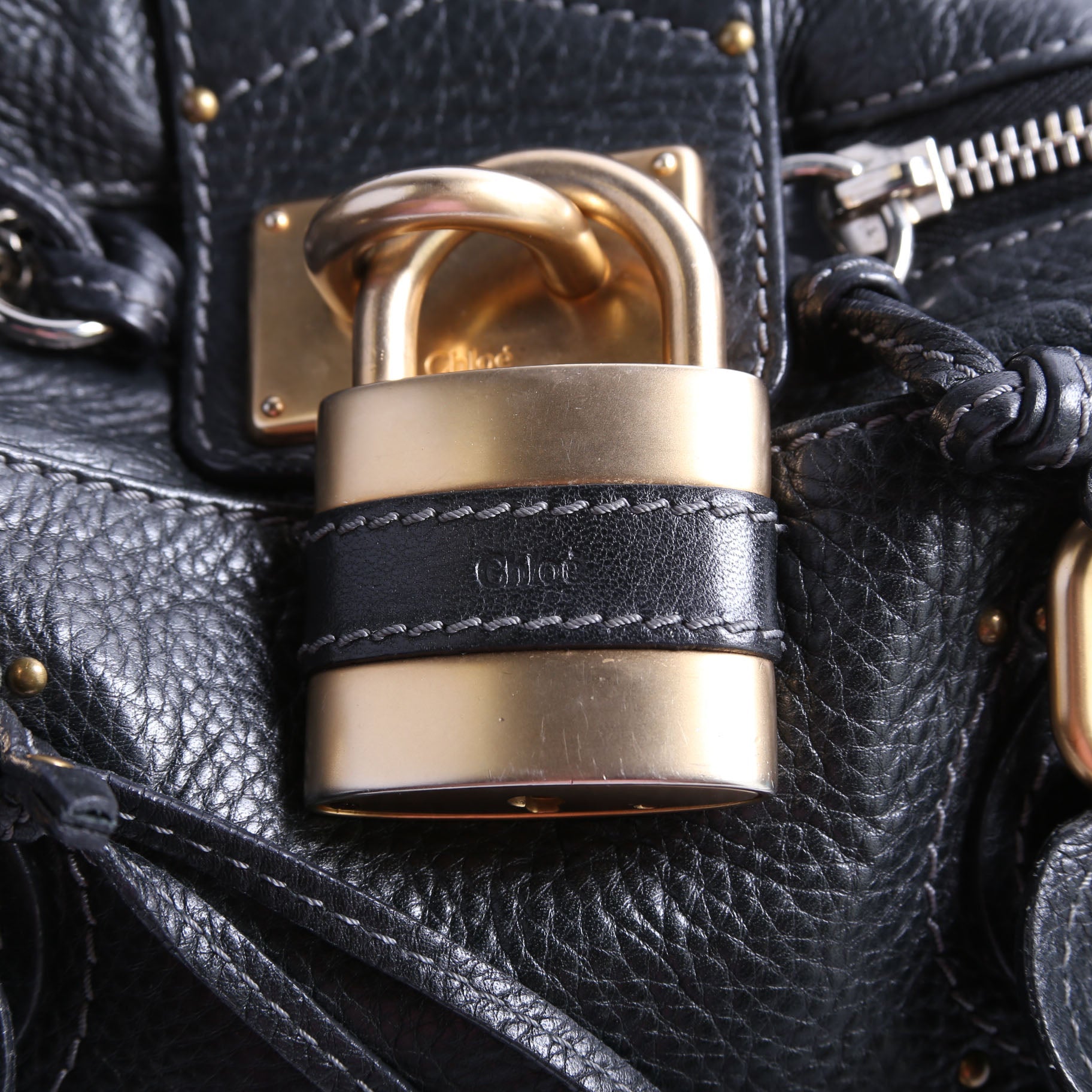 Paddington Top Handle Black/Gold