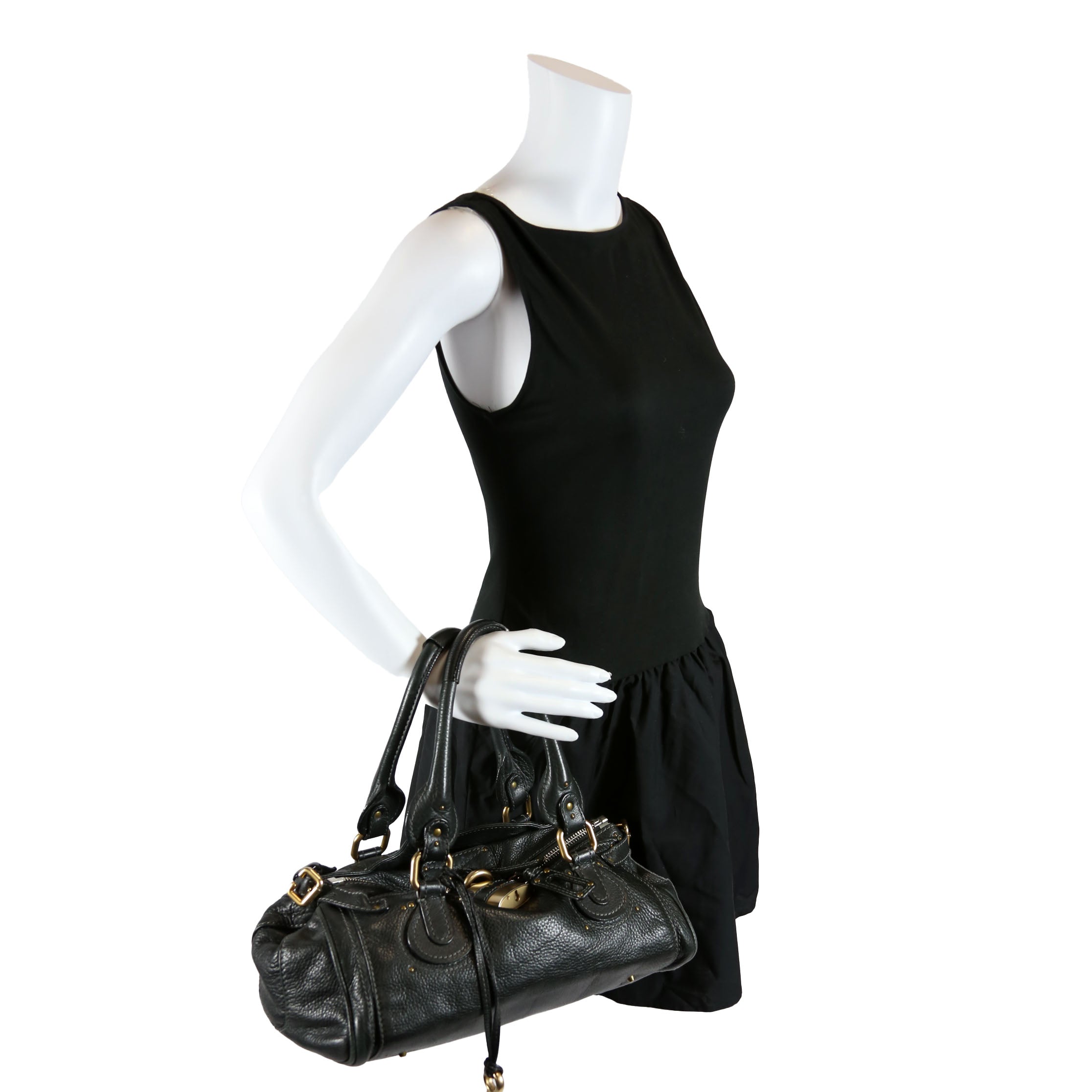 Paddington Top Handle Black/Gold