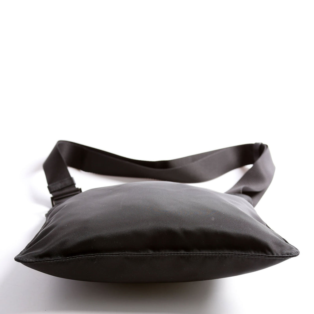 1BH978 Re-nylon/Saffiano Shoulder Bag Black