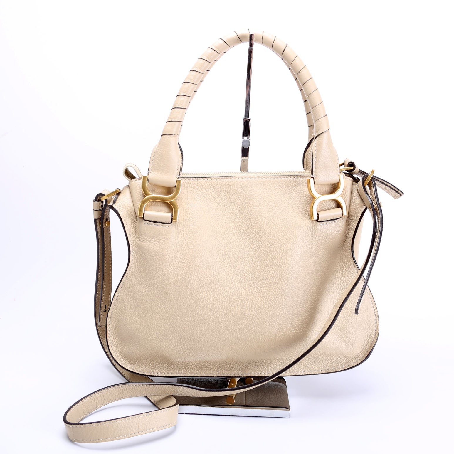 Marcie Small Double Carry Beige