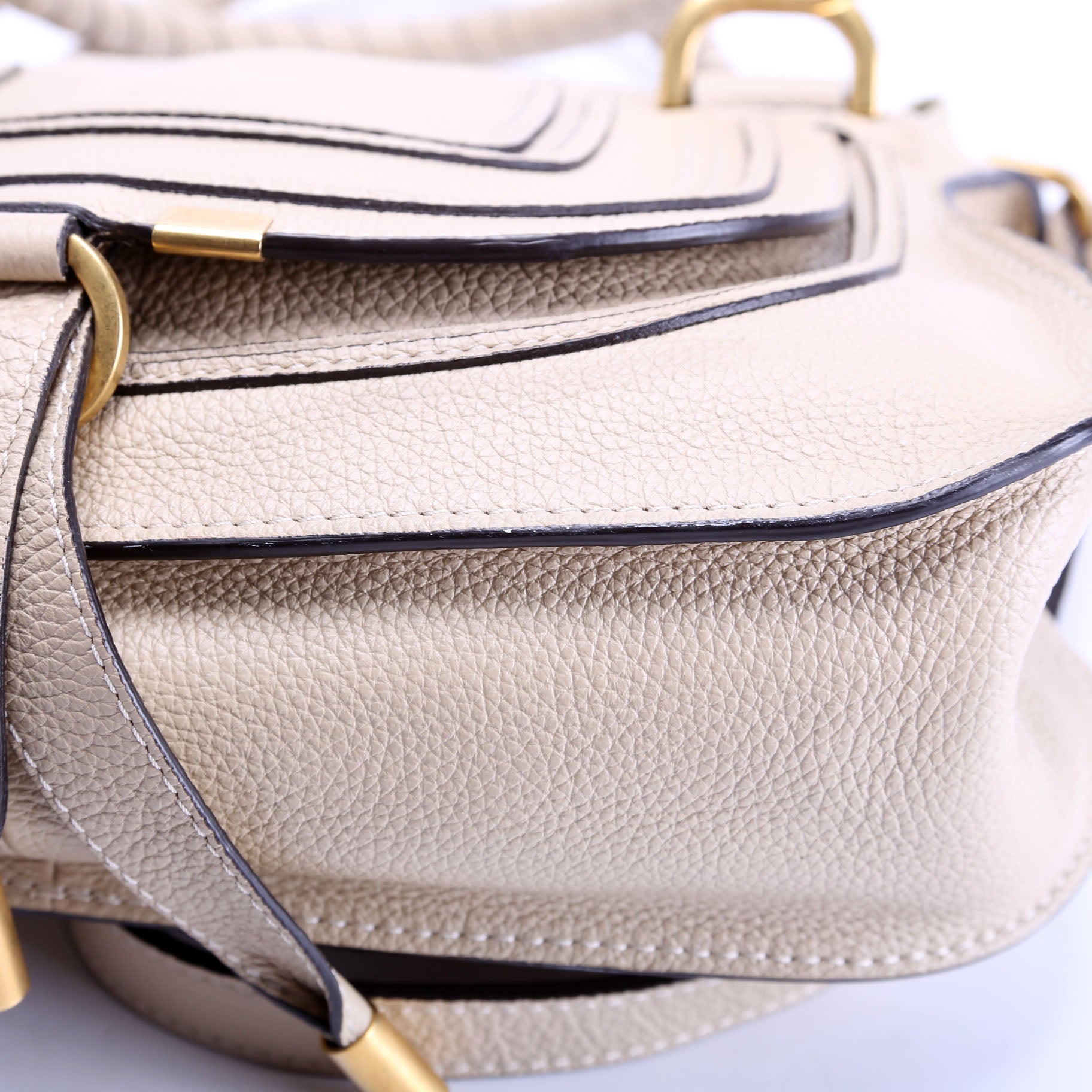 Marcie Small Double Carry Beige