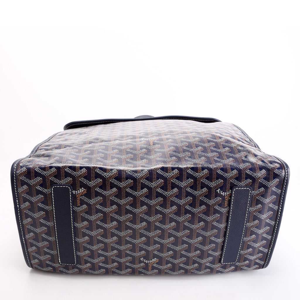 Saint Leger Soft Briefcase Backpack Goyardine Blue/Yellow