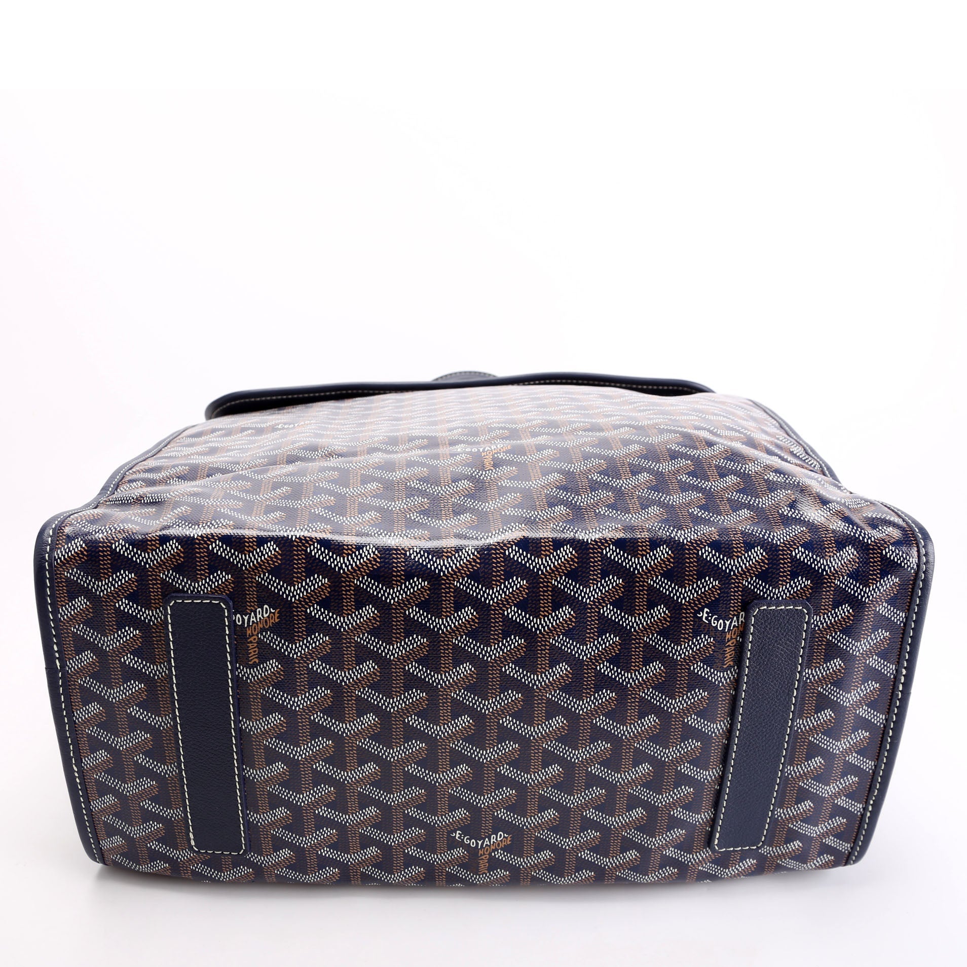 Saint Leger Soft Briefcase Backpack Goyardine Blue/Yellow