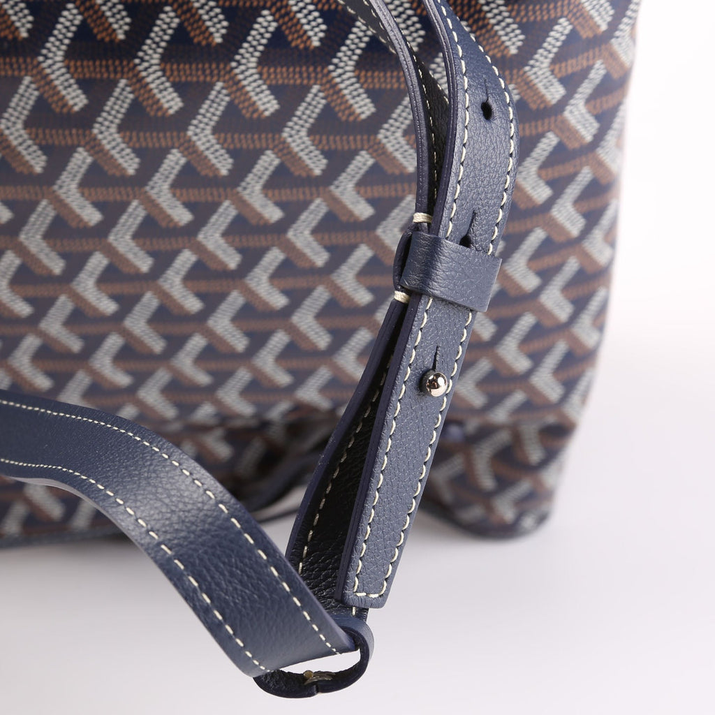 Saint Leger Soft Briefcase Backpack Goyardine Blue/Yellow