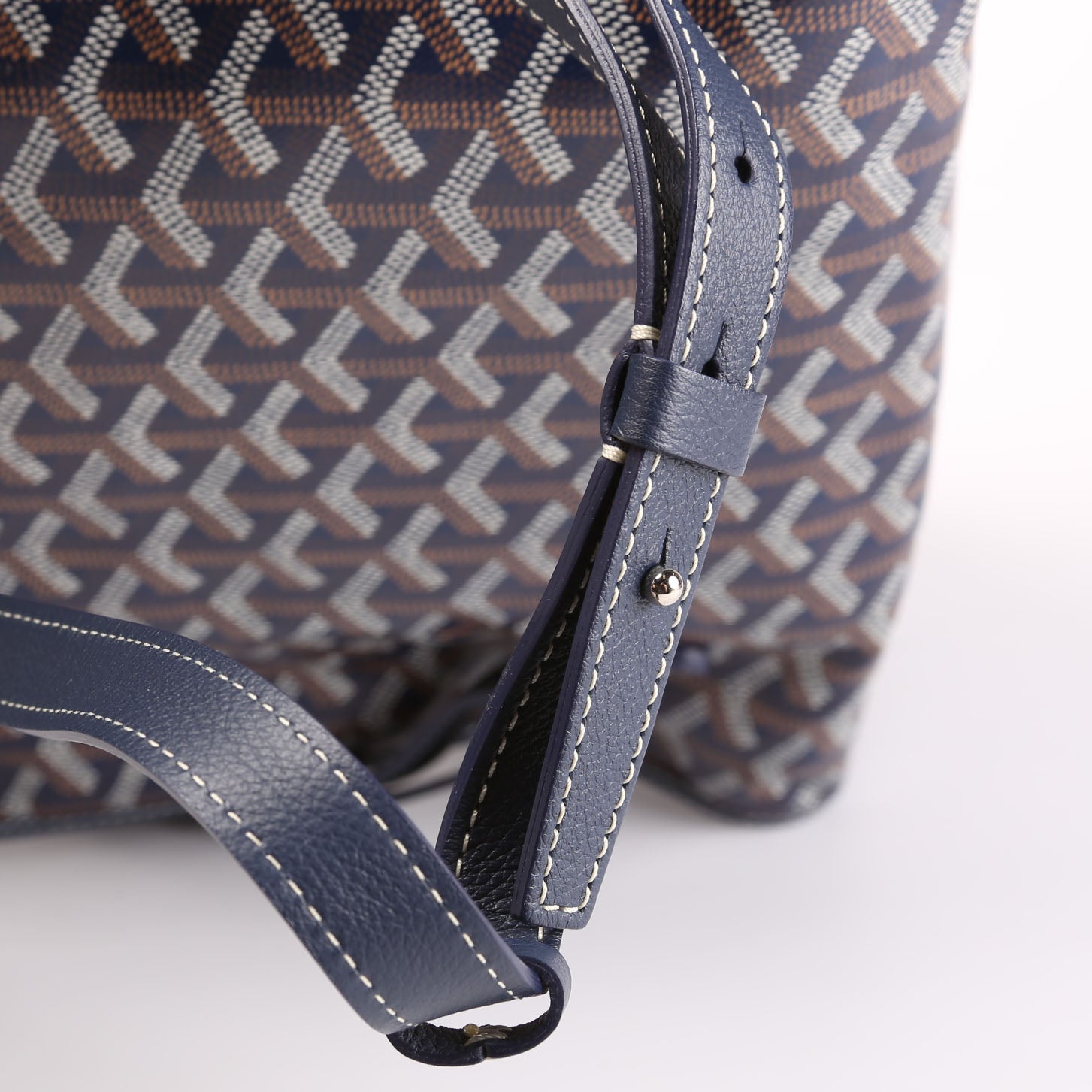 Saint Leger Soft Briefcase Backpack Goyardine Blue/Yellow