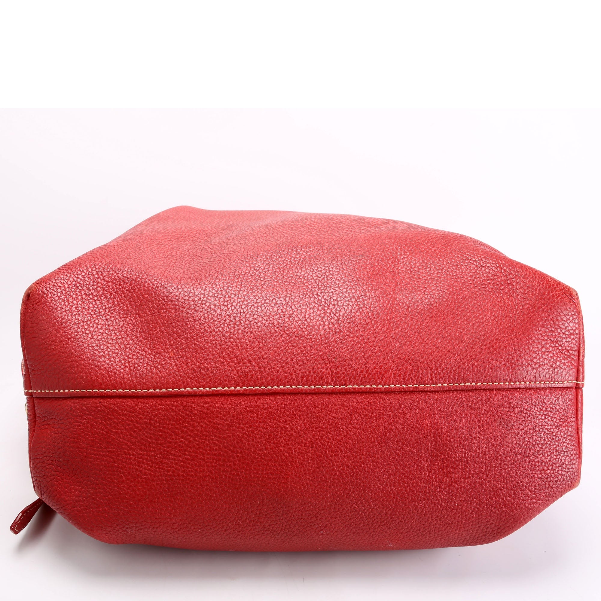 BN1713 Soft Calf Large Shopping Tote Red