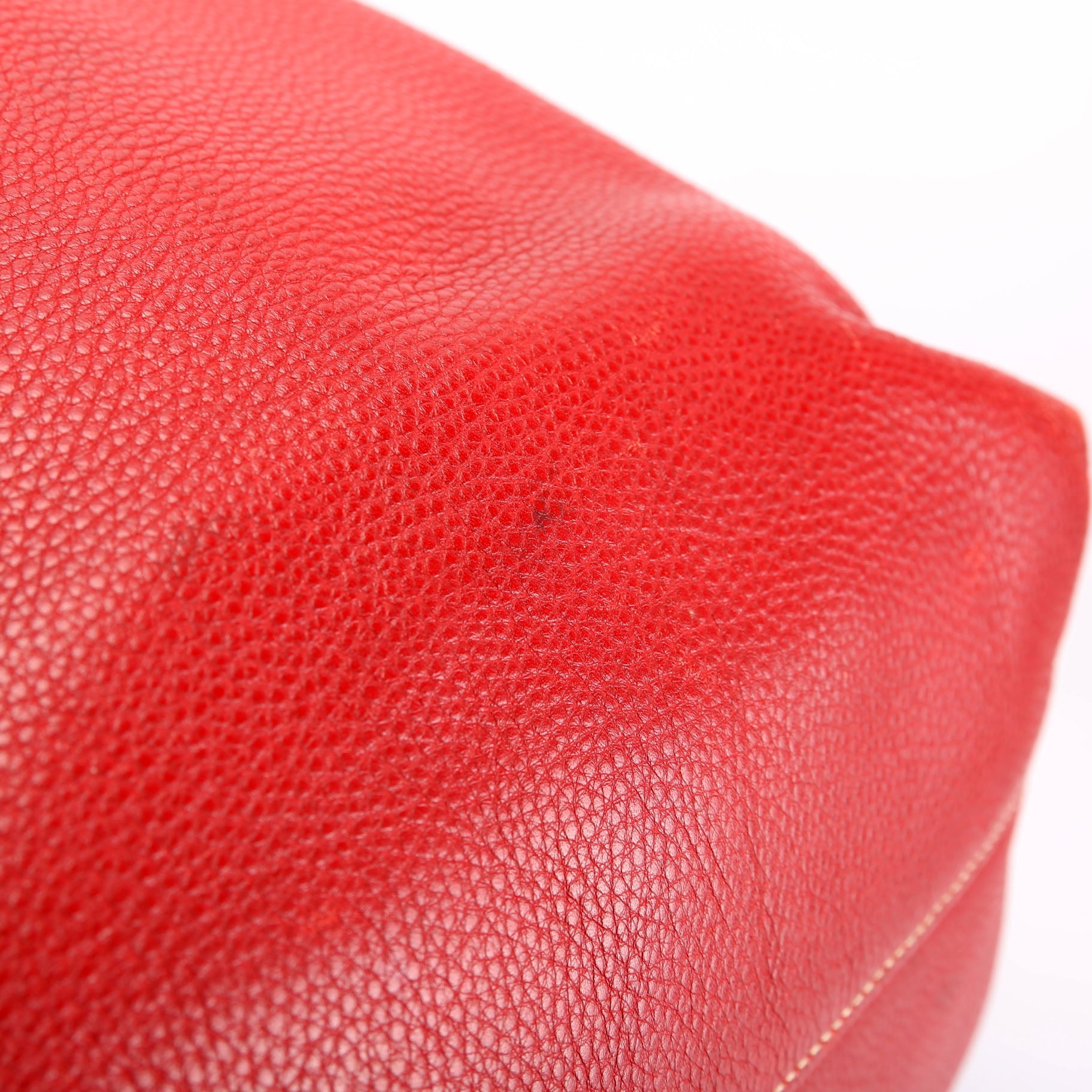 BN1713 Soft Calf Large Shopping Tote Red