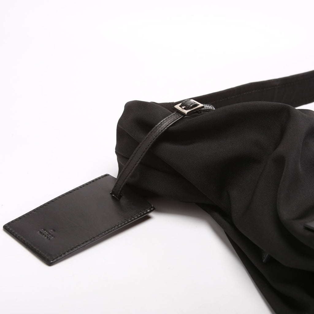 Gucci 001.2691 Nylon Collapsible Travel Bag Black