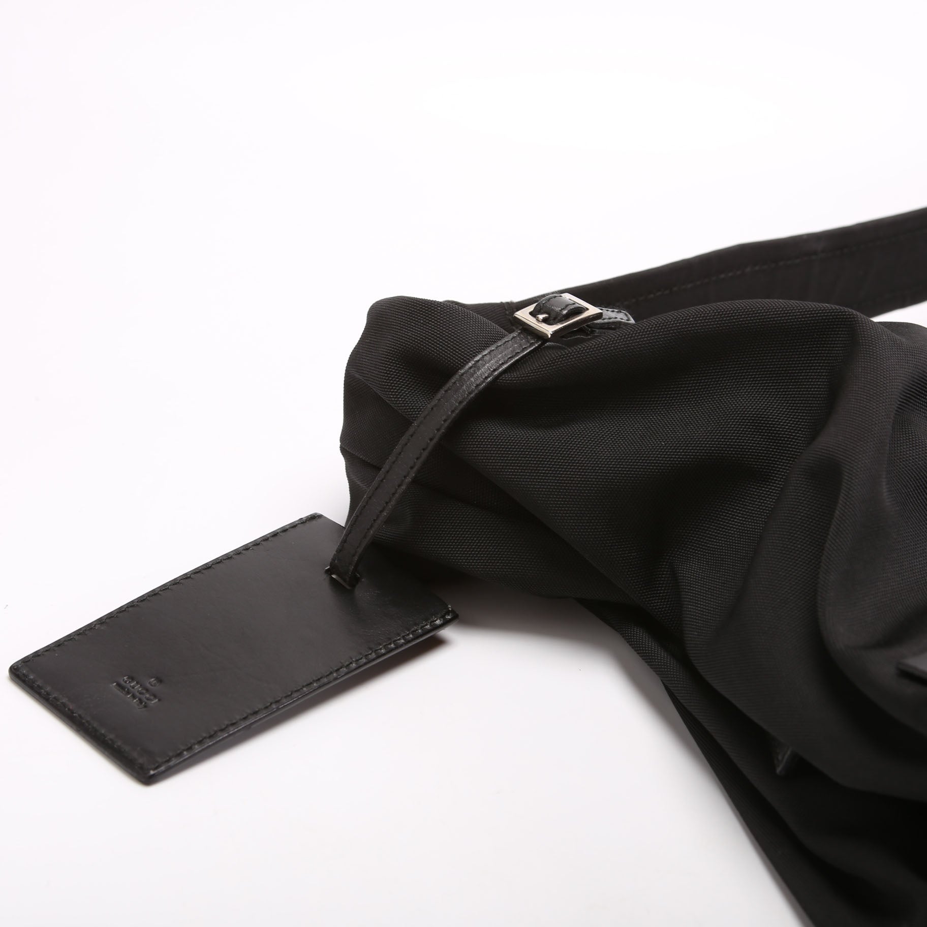 Gucci 001.2691 Nylon Collapsible Travel Bag Black