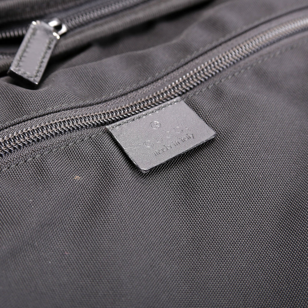 Gucci 001.2691 Nylon Collapsible Travel Bag Black