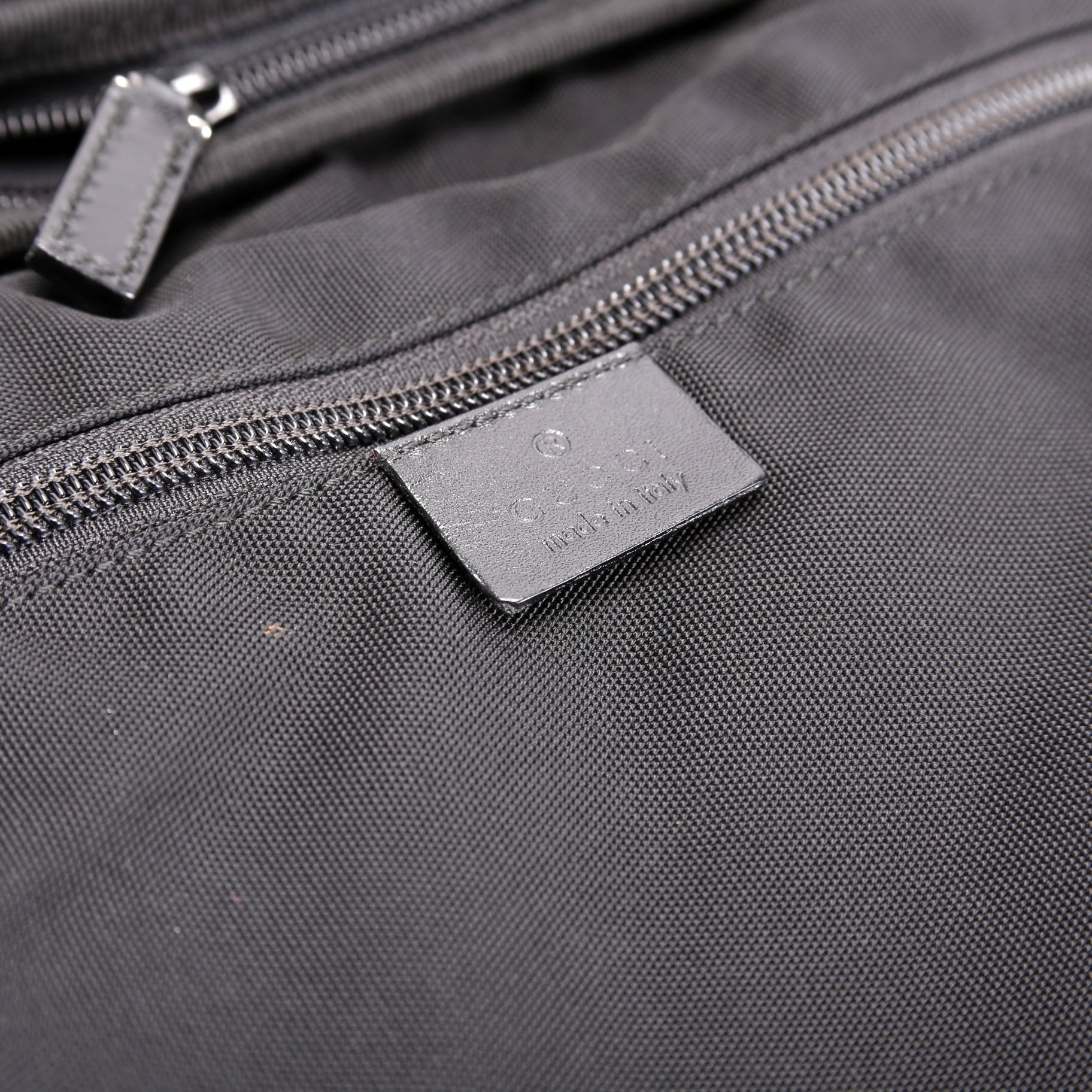 Gucci 001.2691 Nylon Collapsible Travel Bag Black
