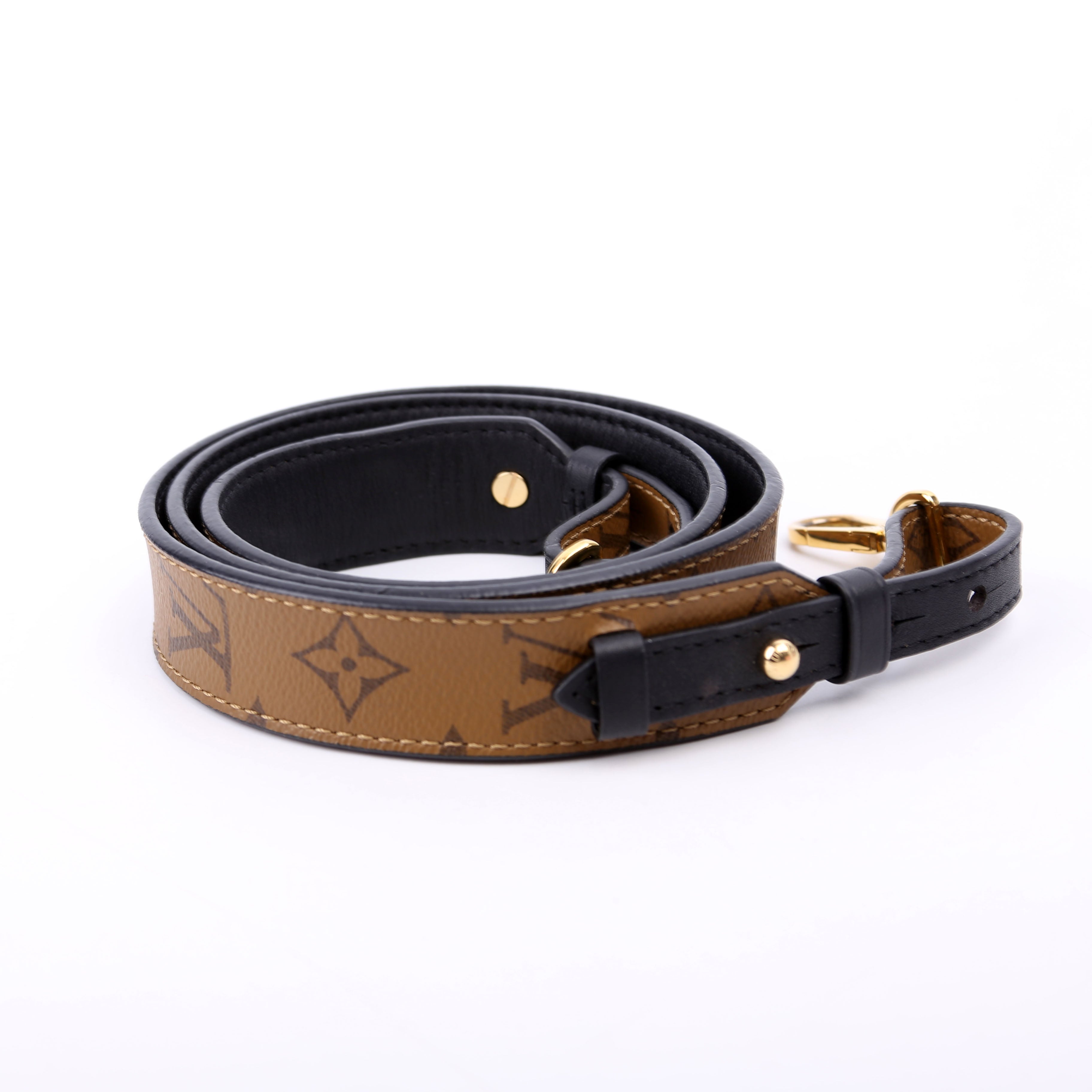 Bandouliere XL Reverse Monogram Strap Black