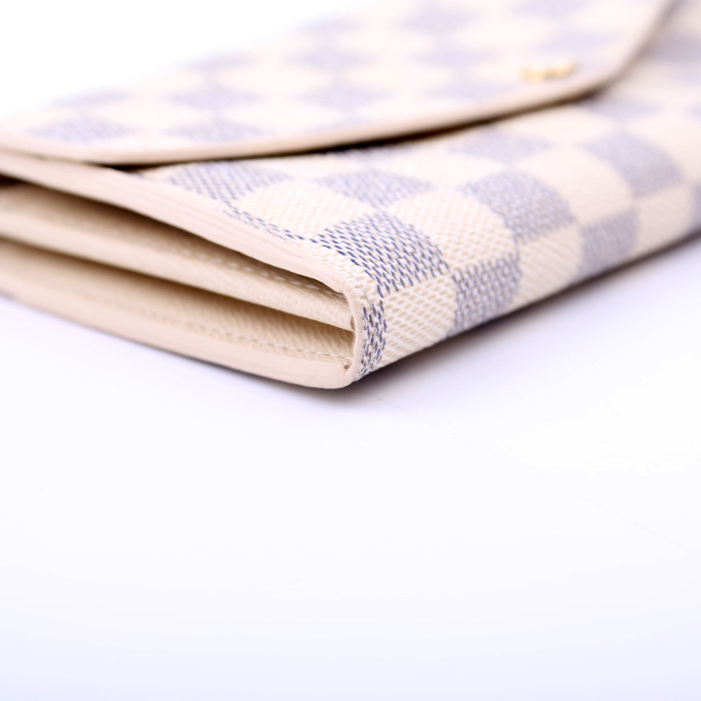 Sarah Wallet Damier Azur