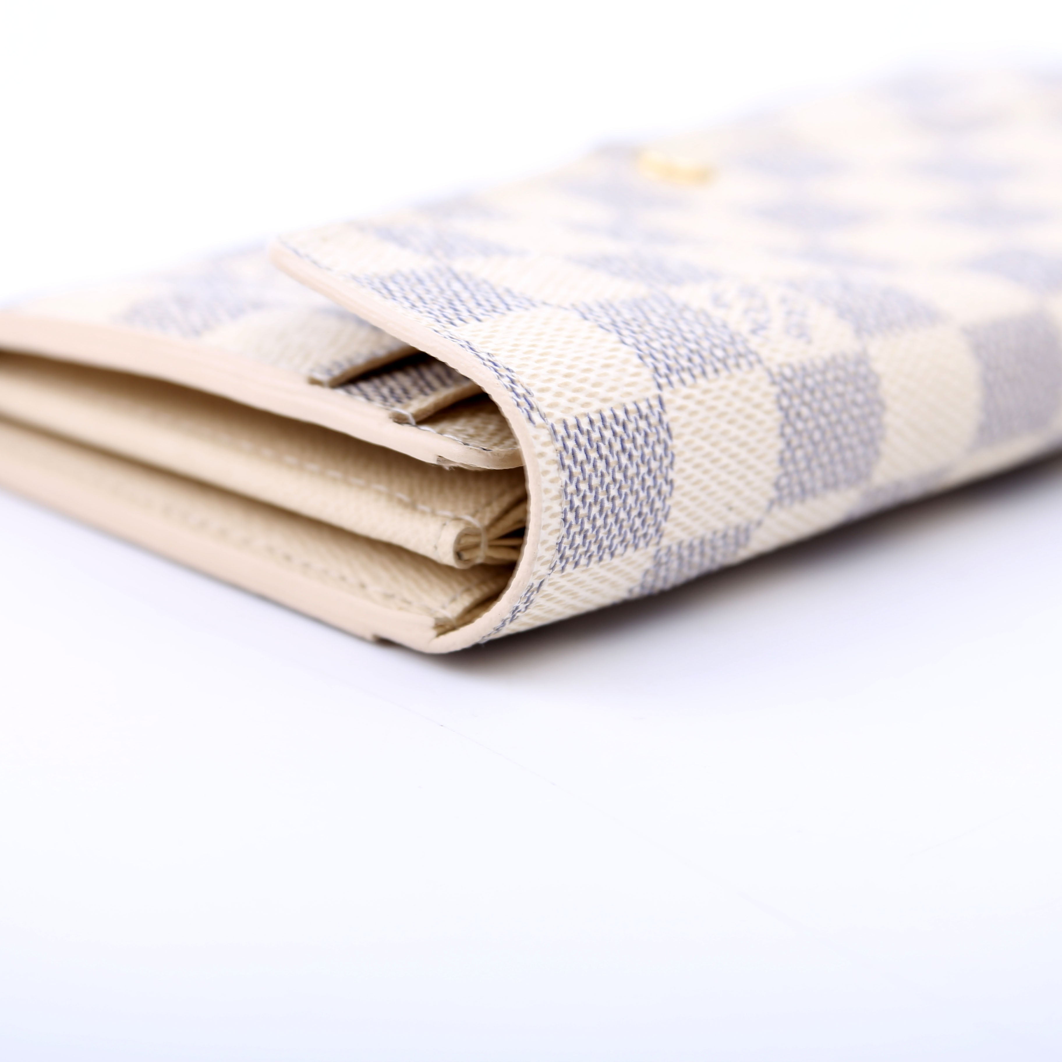 Sarah Wallet Damier Azur