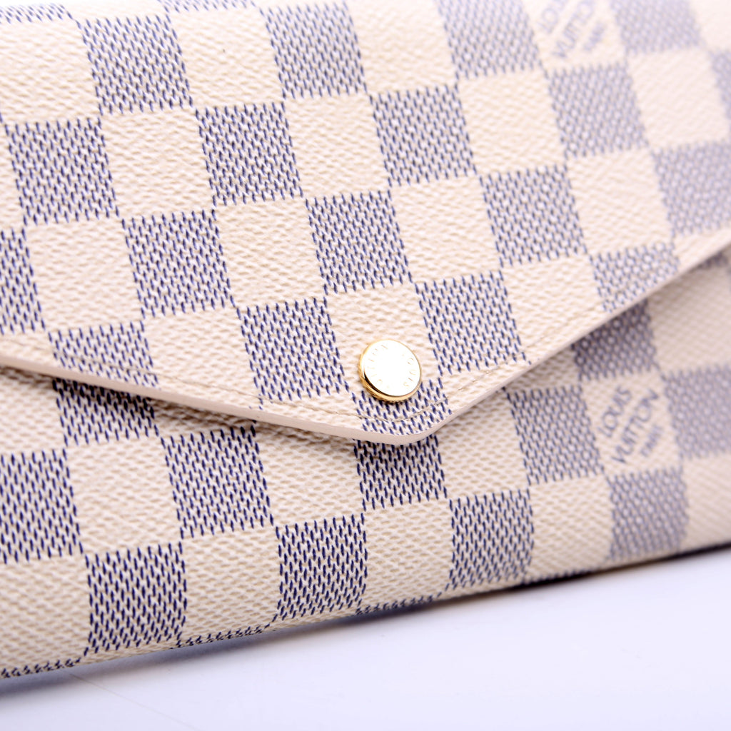 Sarah Wallet Damier Azur