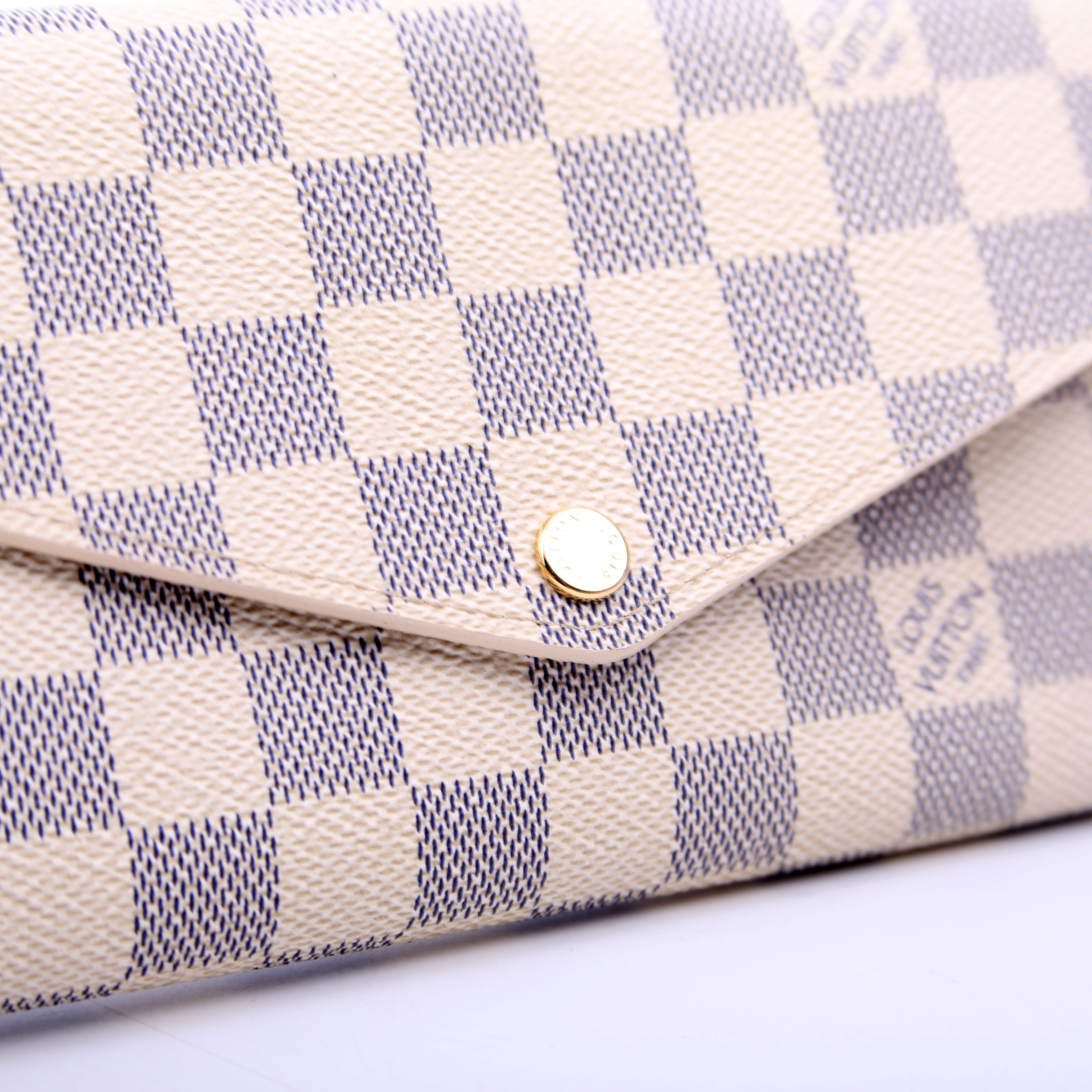 Sarah Wallet Damier Azur