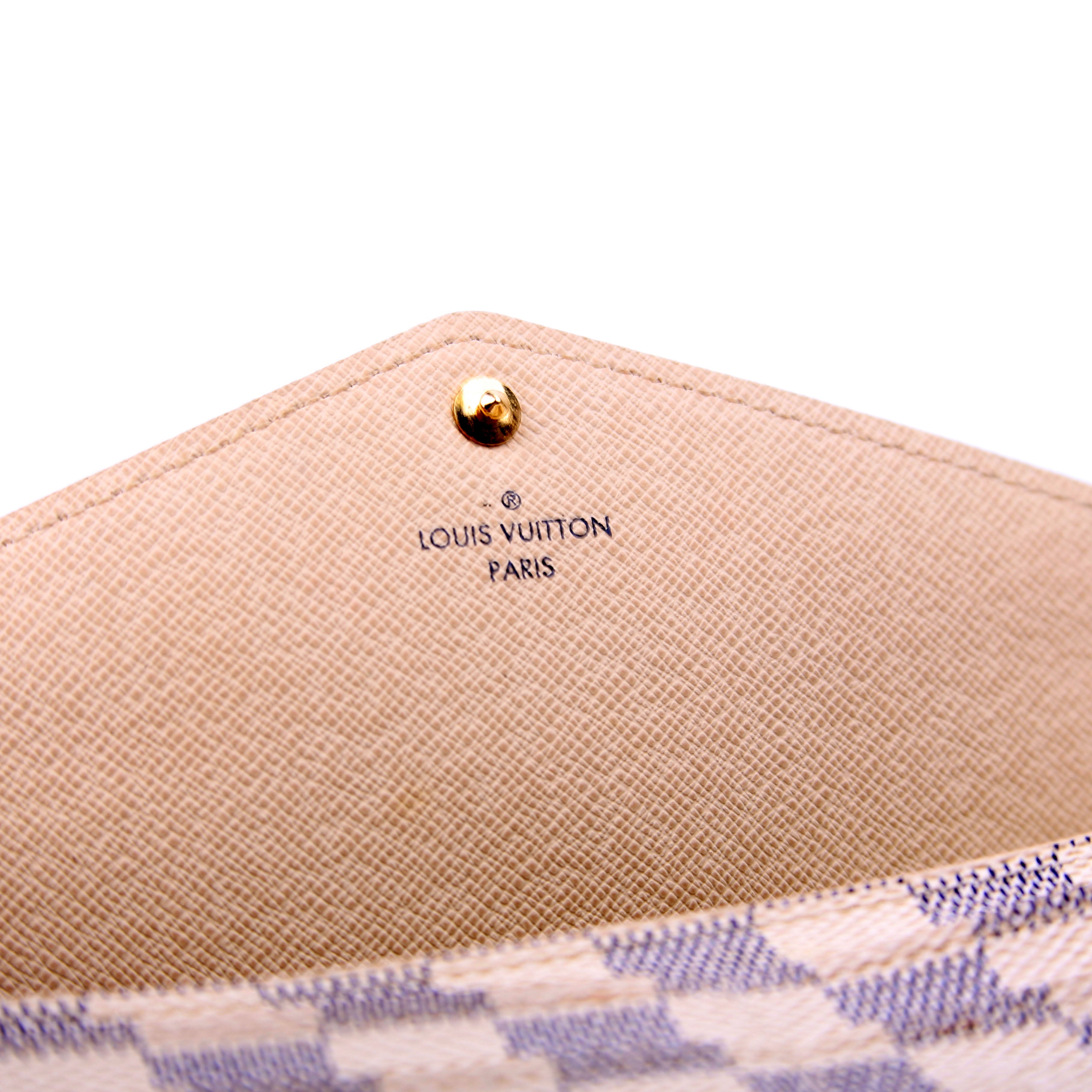Sarah Wallet Damier Azur