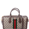 Gucci 524532 GG Supreme Ophidia Boston Medium Brown