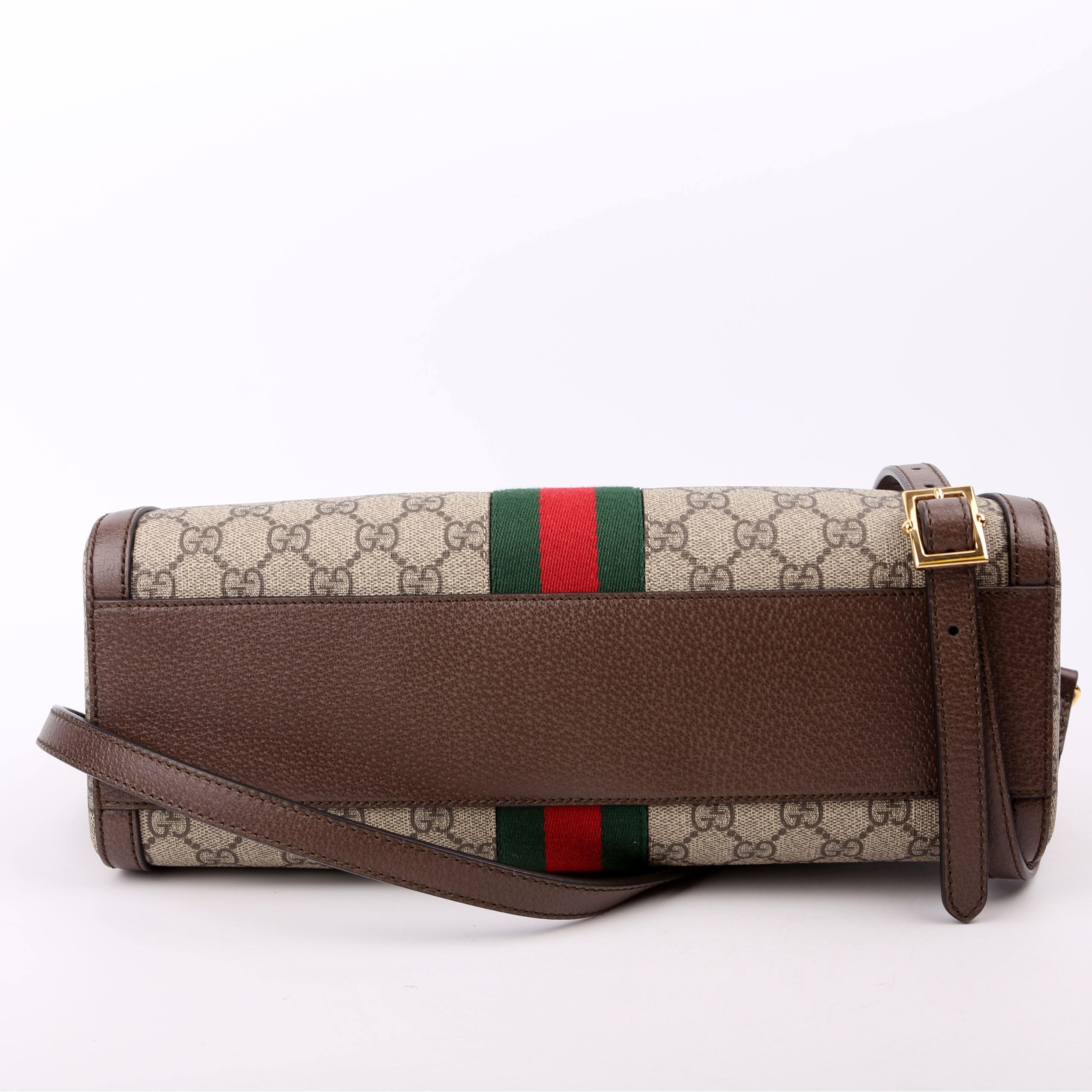Gucci 524532 GG Supreme Ophidia Boston Medium Brown