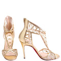 Martha Lattice Pumps Size 38 Gold