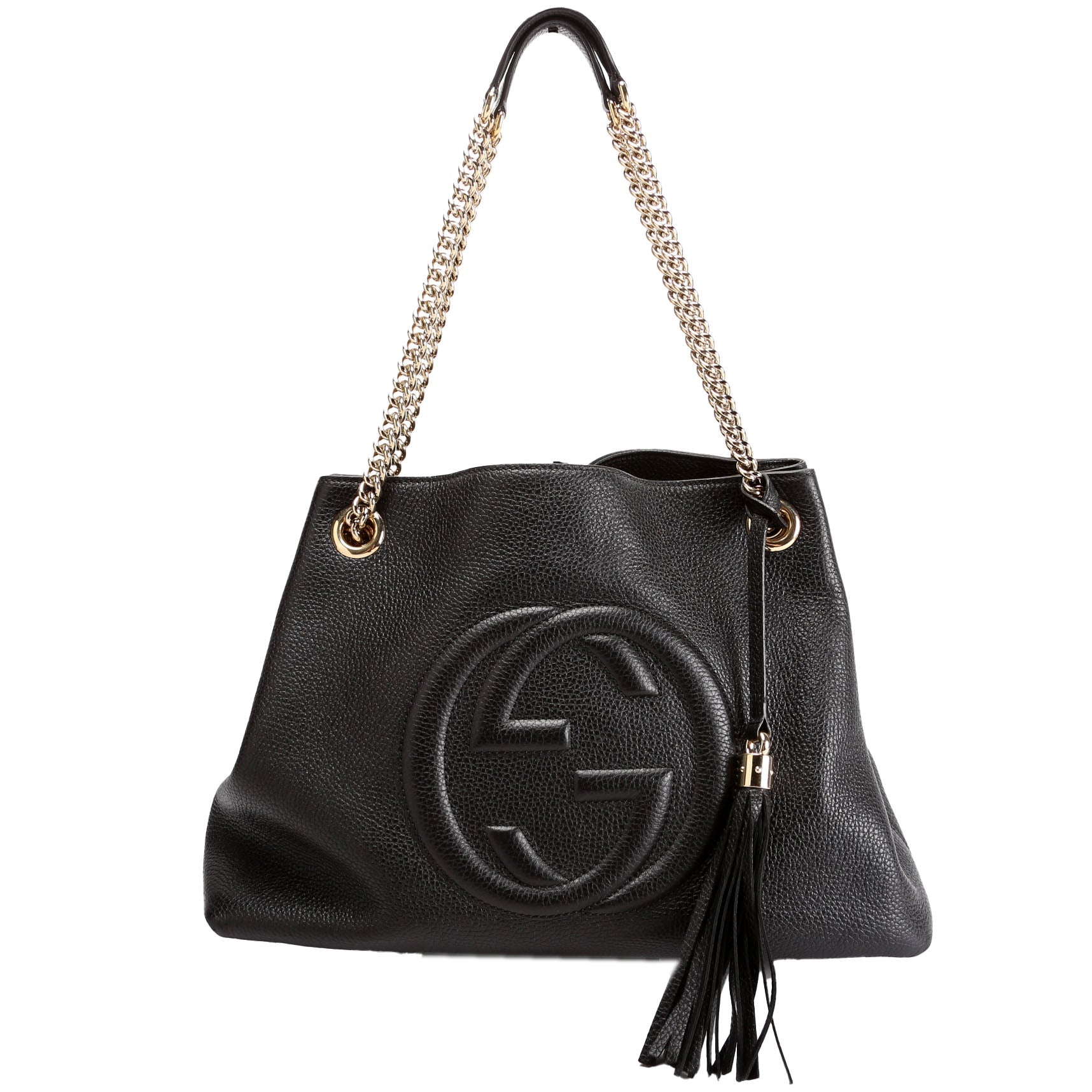 536196 Soho Chain Tote Newer Black