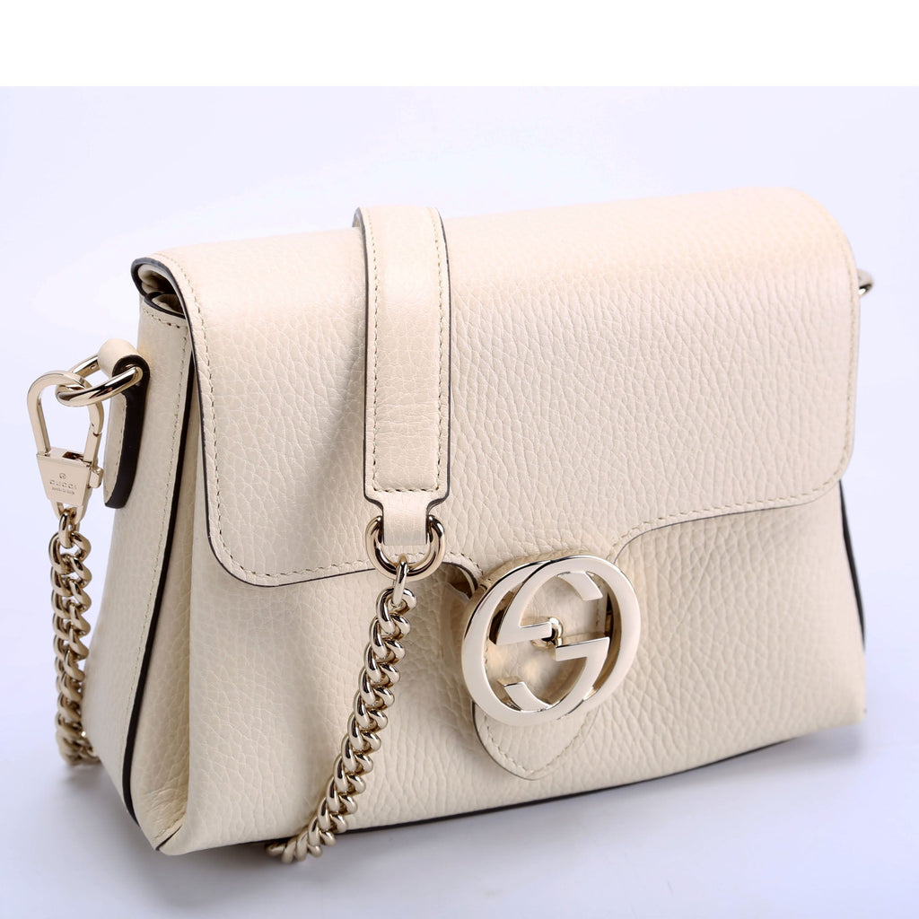 607720 Interlock Small Crossbody Cream