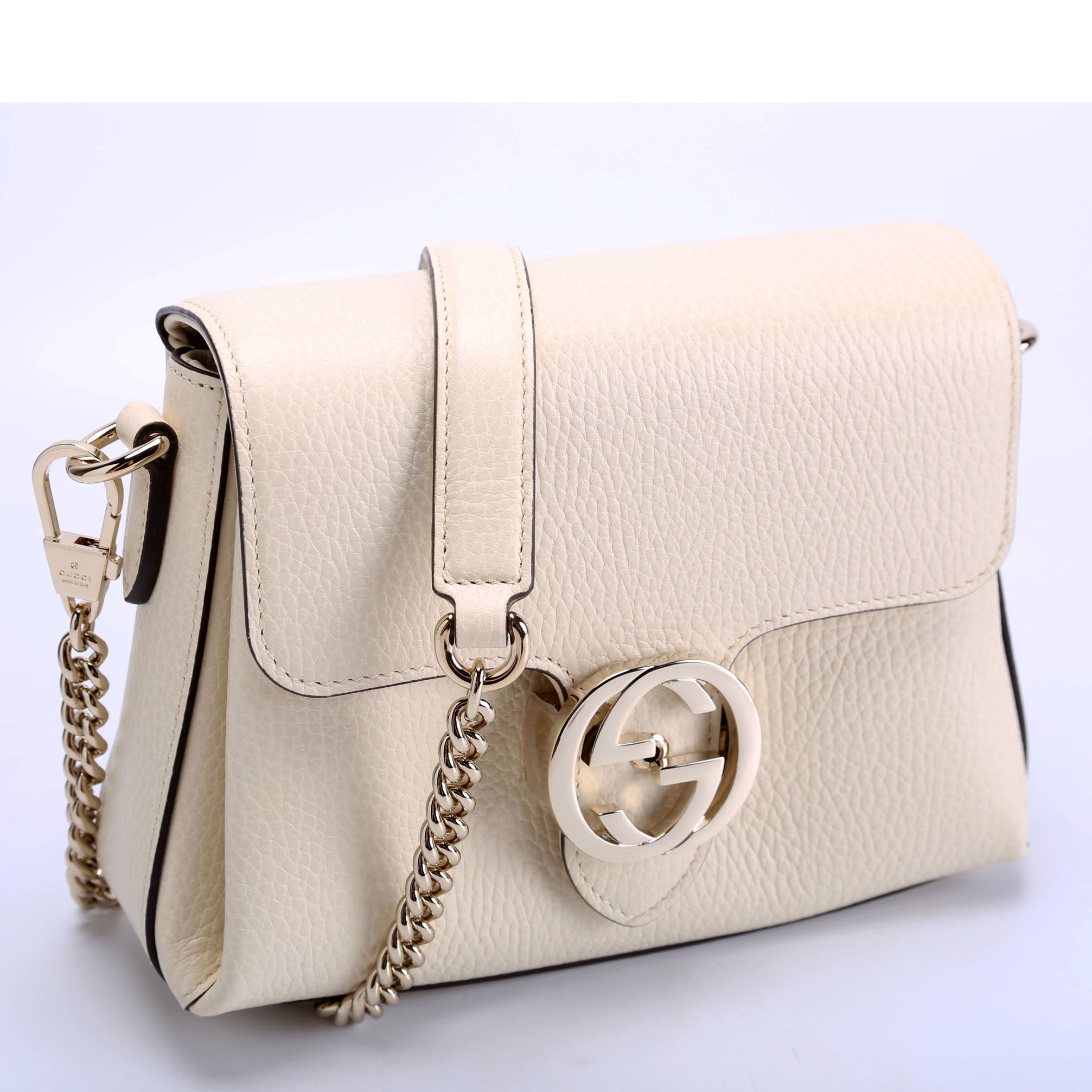 607720 Interlock Small Crossbody Cream