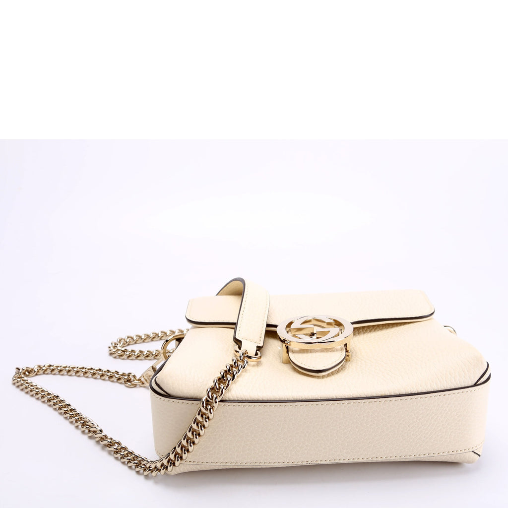 607720 Interlock Small Crossbody Cream