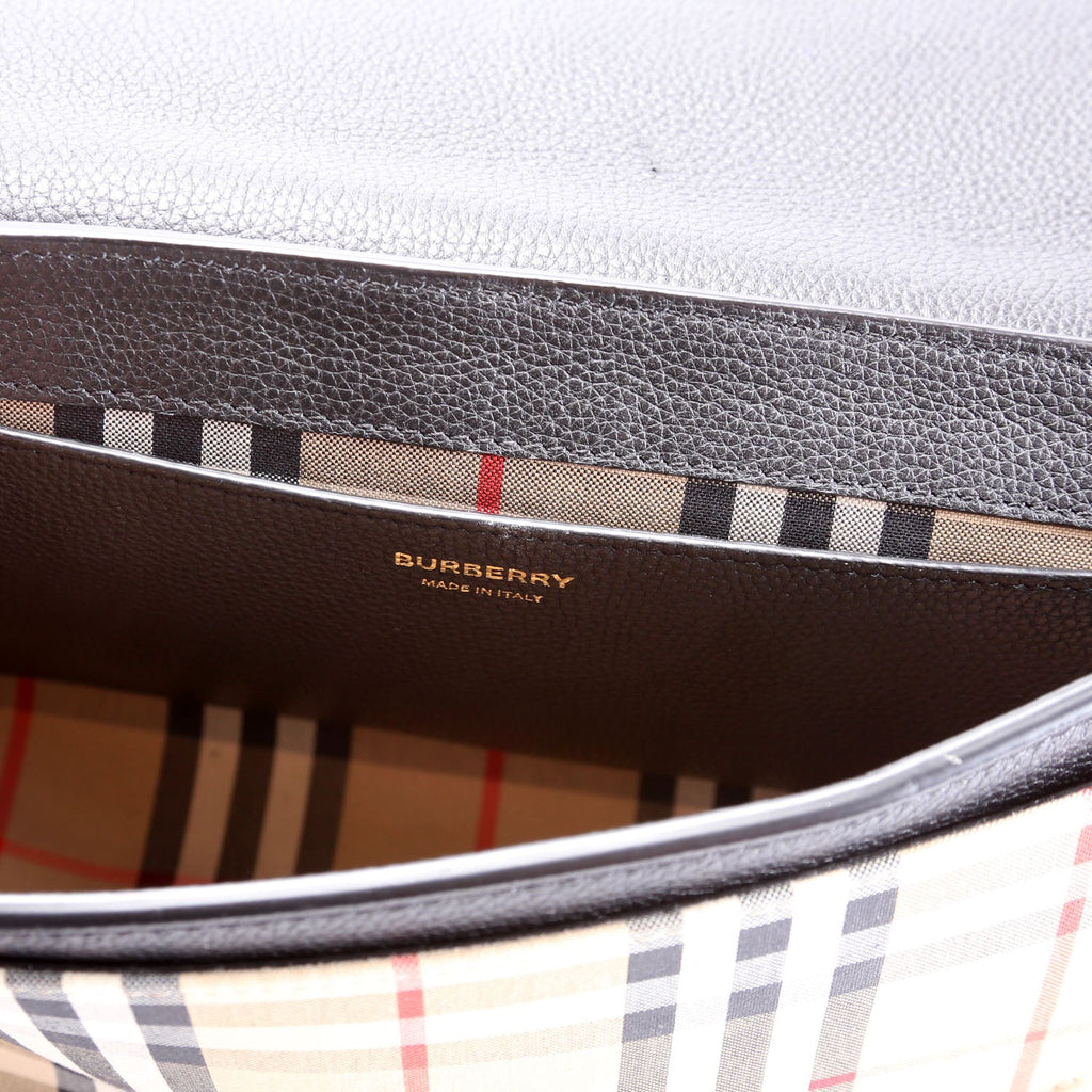 Vintage Check Note Crossbody Bag Black