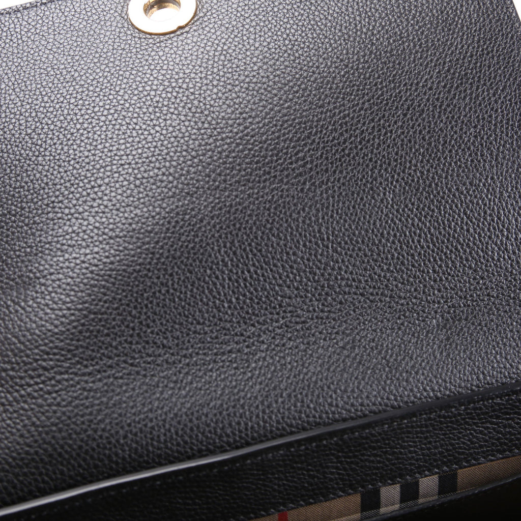 Vintage Check Note Crossbody Bag Black