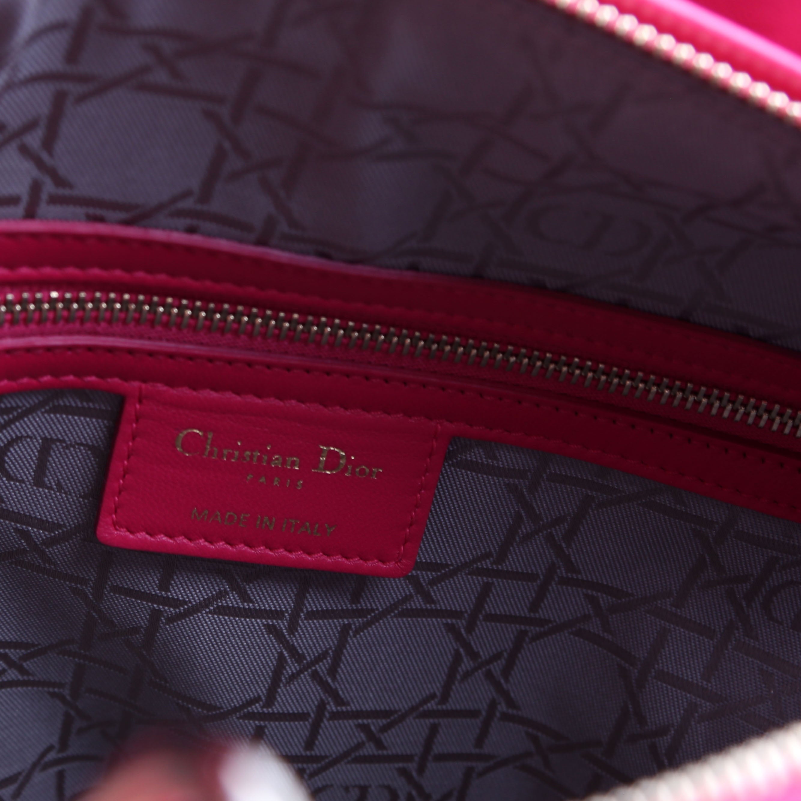 Lady Dior Large Lambskin Pink