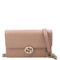 615523 Interlocking GG WOC Calfskin Tan