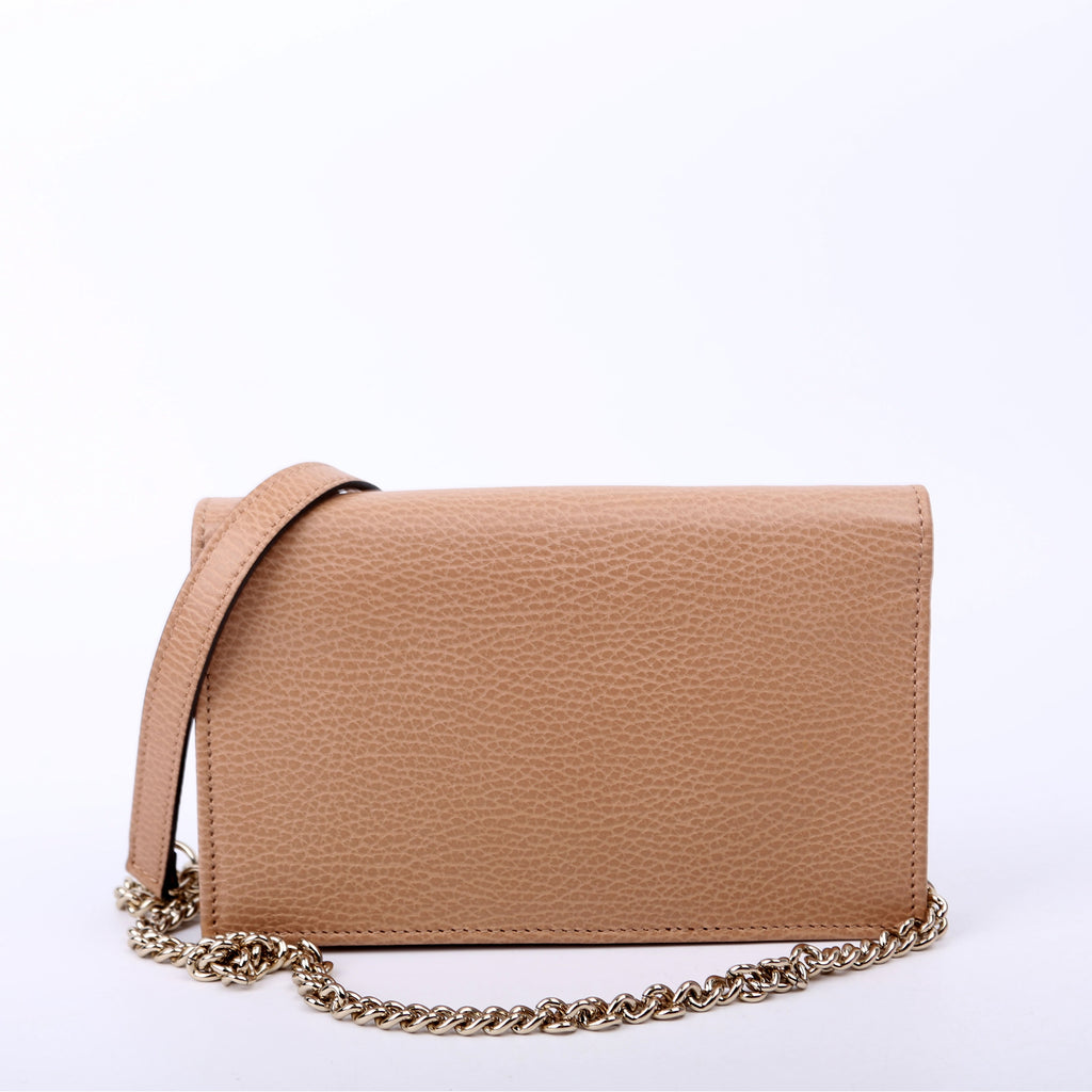 615523 Interlocking GG WOC Calfskin Tan