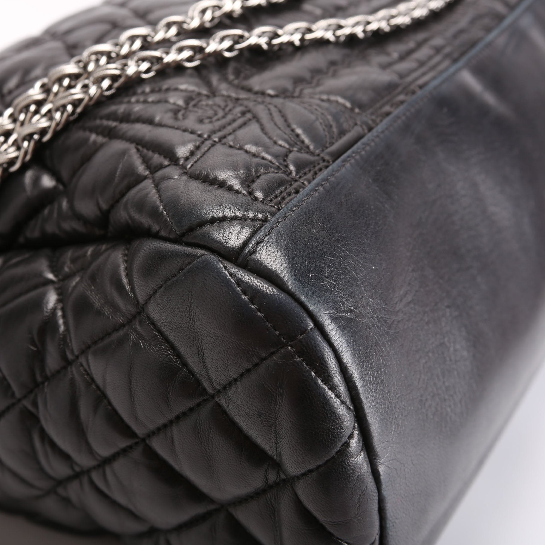 Paris-Moscow Red Square Kremlin Fold-Over Large Lambskin 12M Black