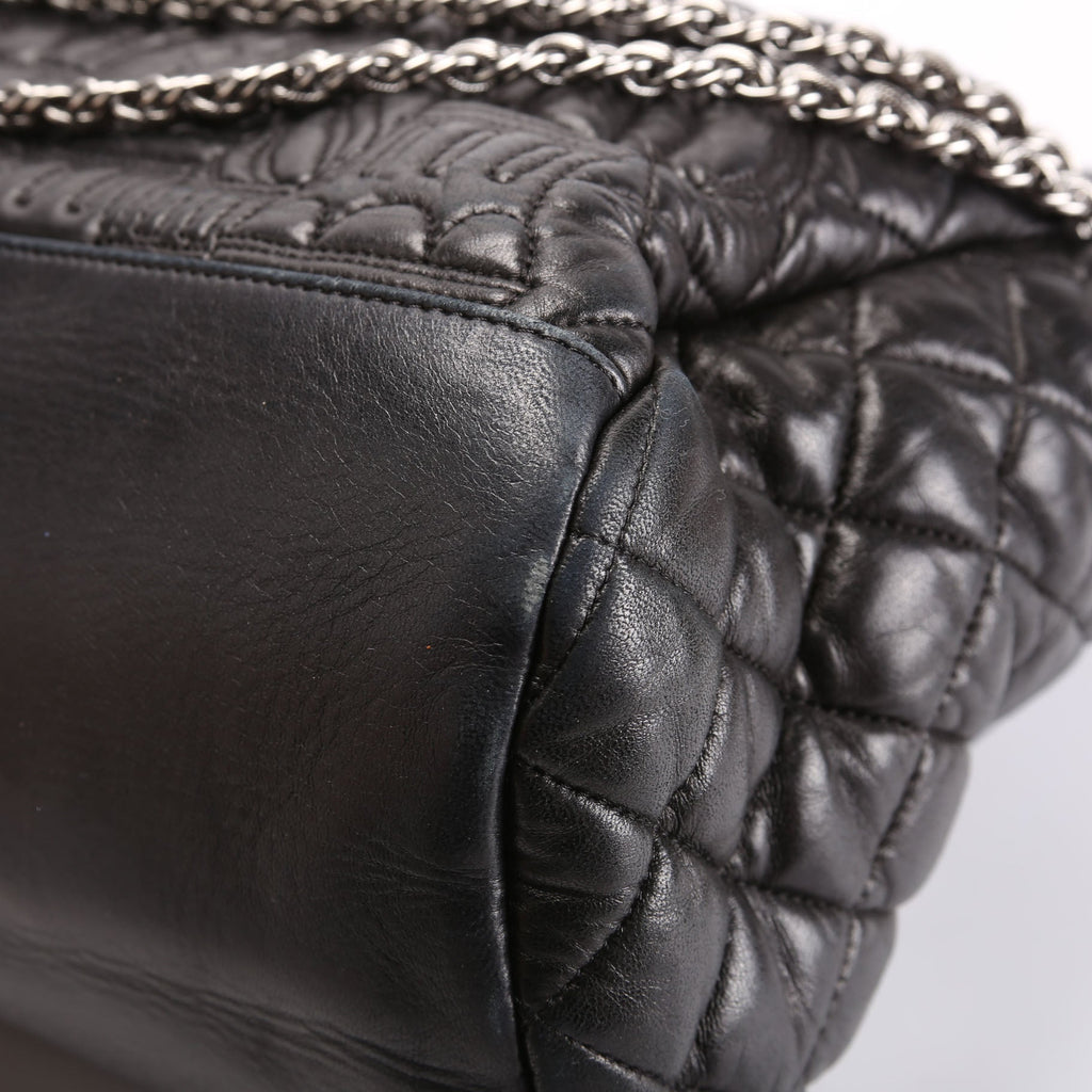 Paris-Moscow Red Square Kremlin Fold-Over Large Lambskin 12M Black