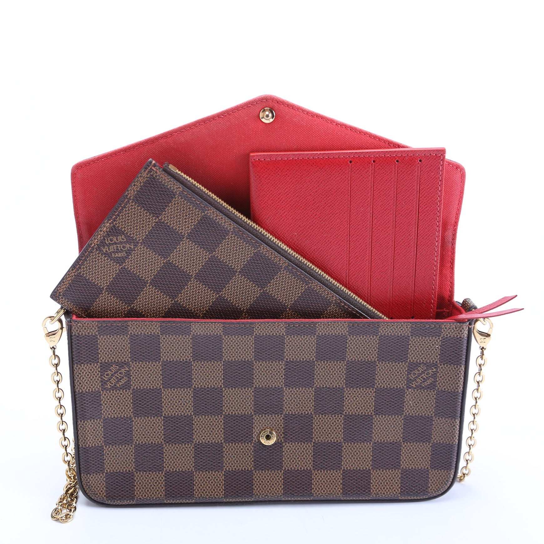 Pochette Felicie Damier Ebene