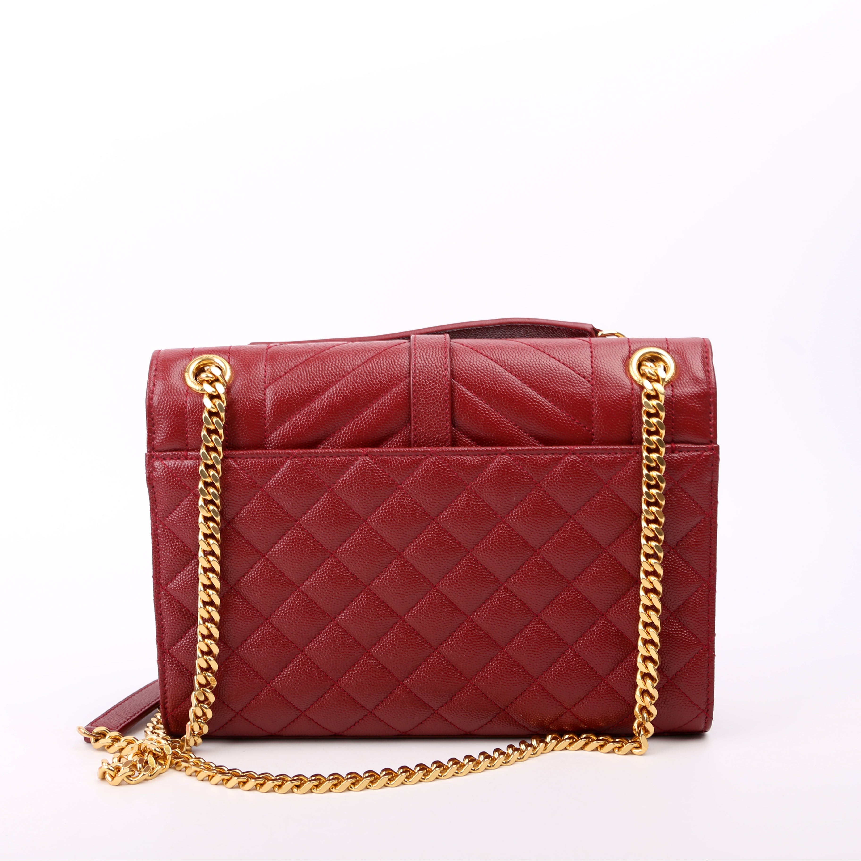 Envelope Medium Tri-Quilt Maroon