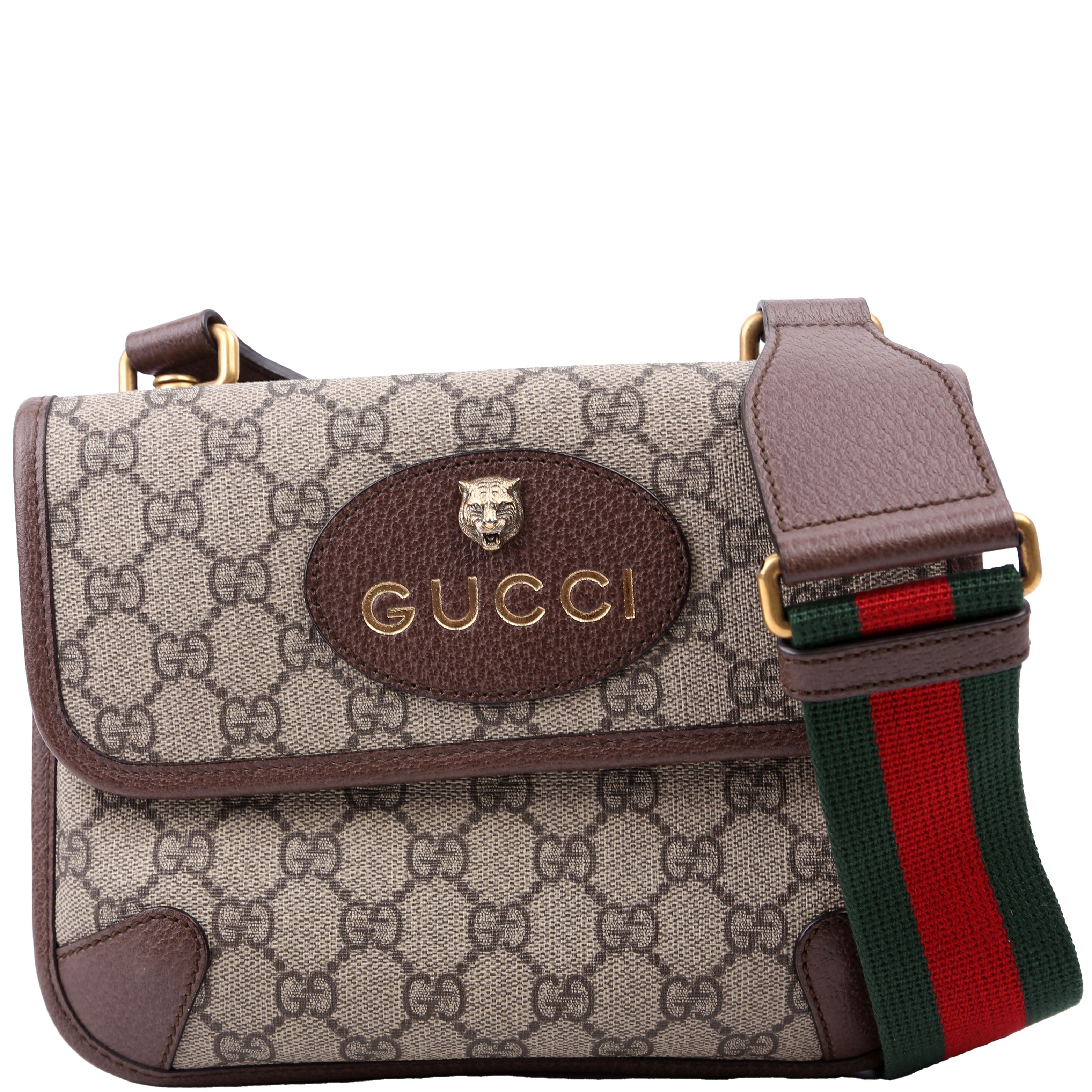 Gucci 501050 GG Supreme Neo Messenger Small Brown